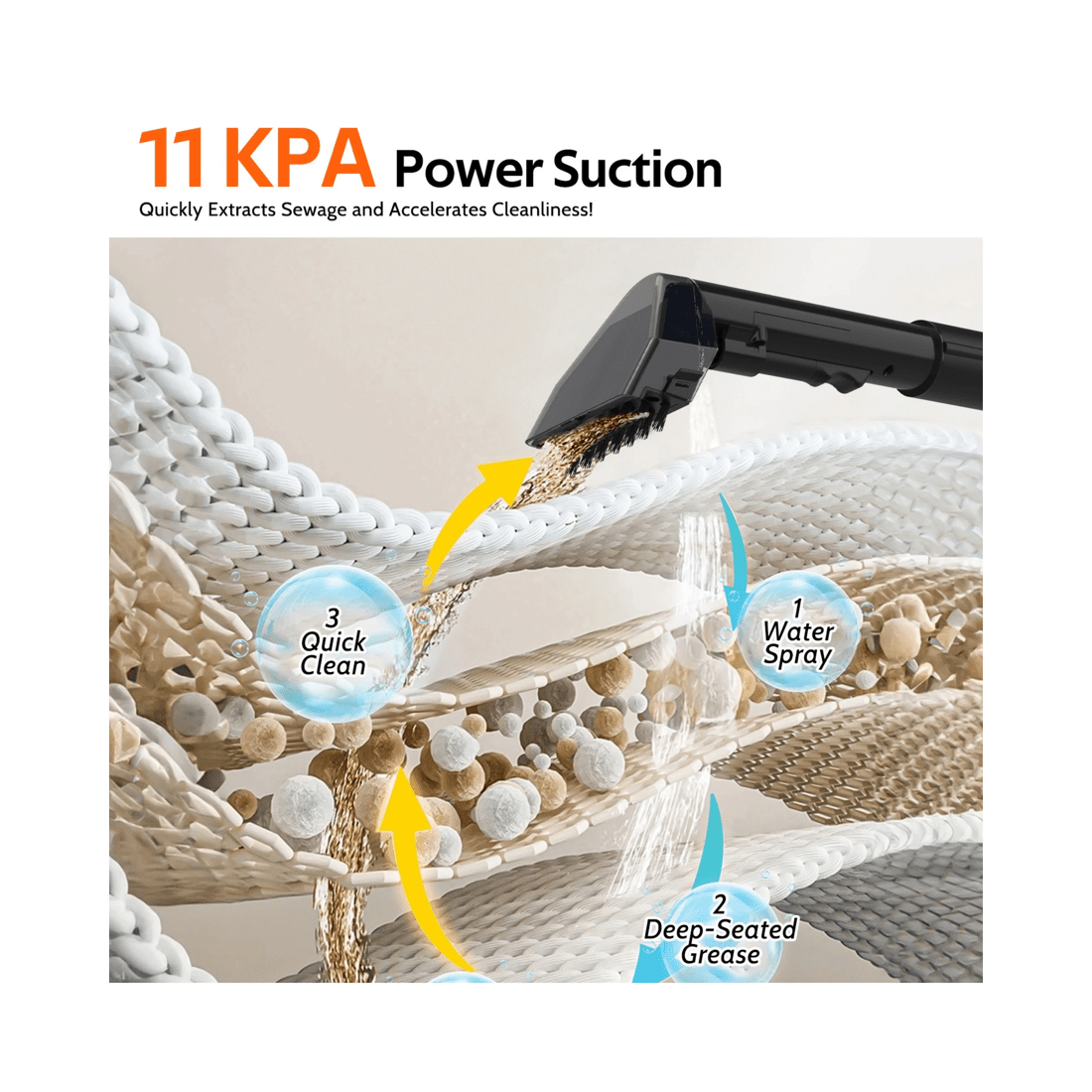 2 Advwin Spotclean, Portable Carpet And Upholstery Cleaner, For Pets, Carpet, Area Rugs, Couches, Upholstery, Car, 2 of 7