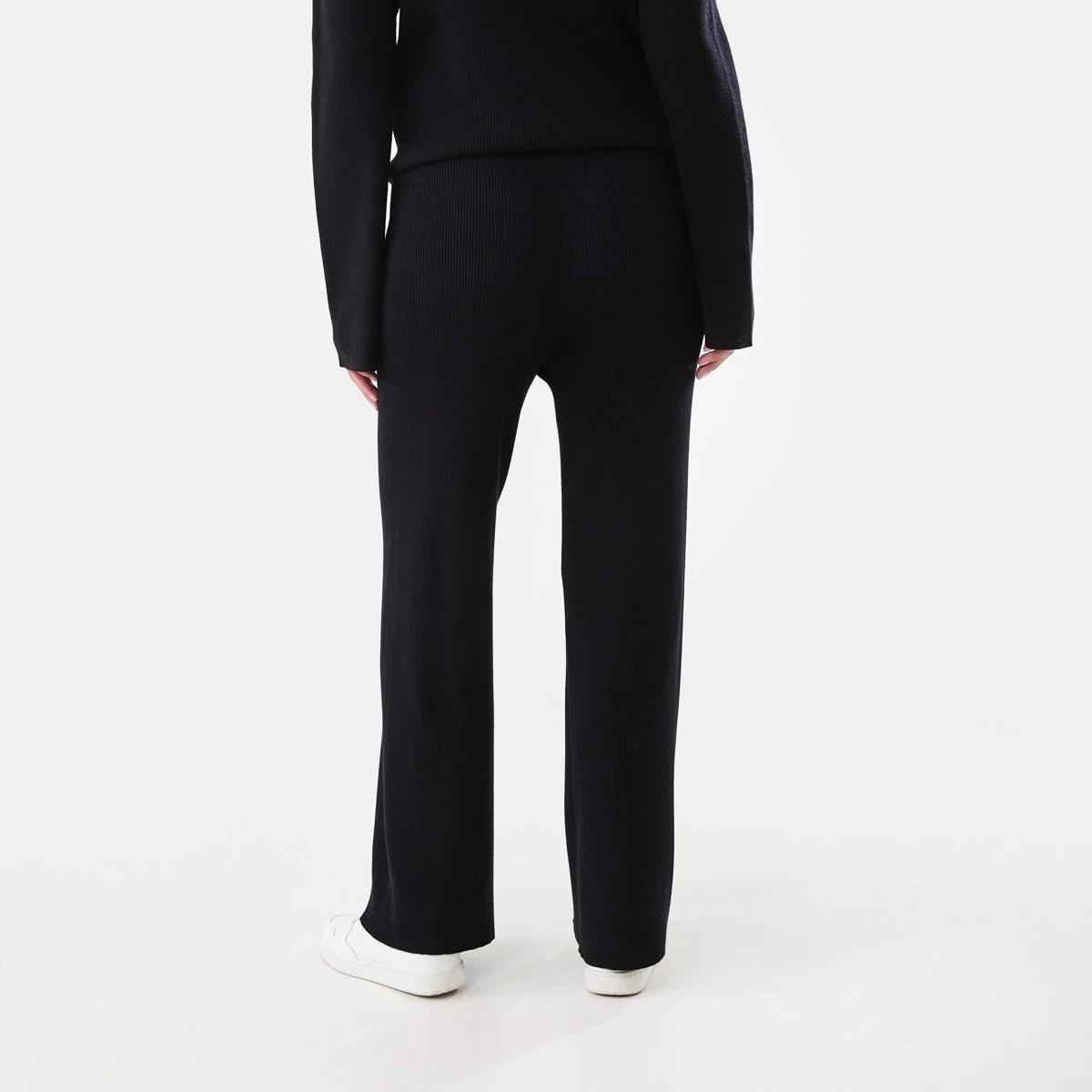 3 True Knit Rib Pants Black, 3 of 5