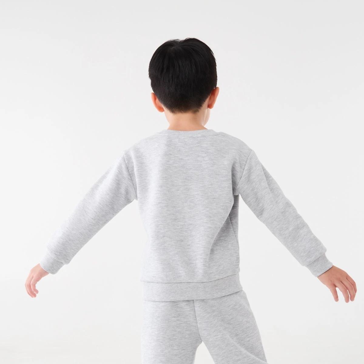 2 Plain Crew Neck Sweatshirt Slvr Marle, 2 of 8