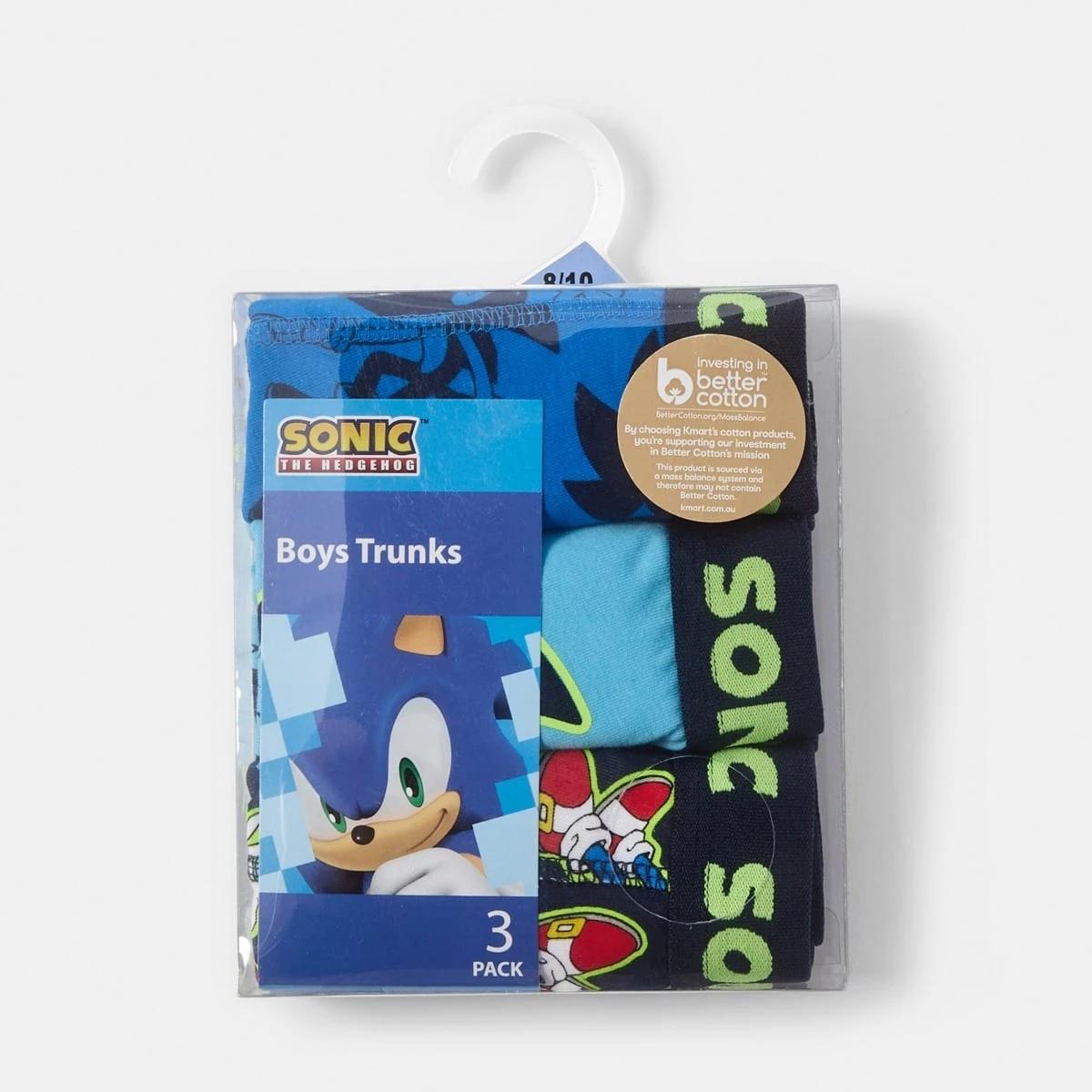 6 3 Pack Sonic The Hedgehog License Trunks Sonic, 6 of 6
