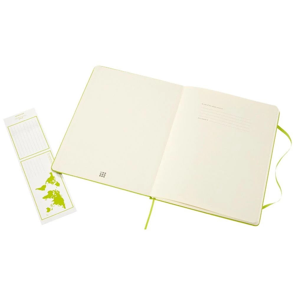 4 Moleskine Classic Hardcover Notebook XL 192Pg Lemon Green, 4 of 5