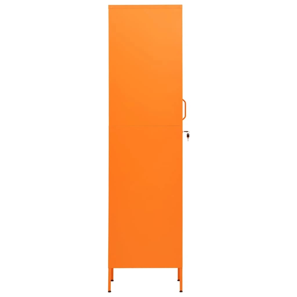 4 Vidaxl Locker Cabinet, Orange, 4 of 10