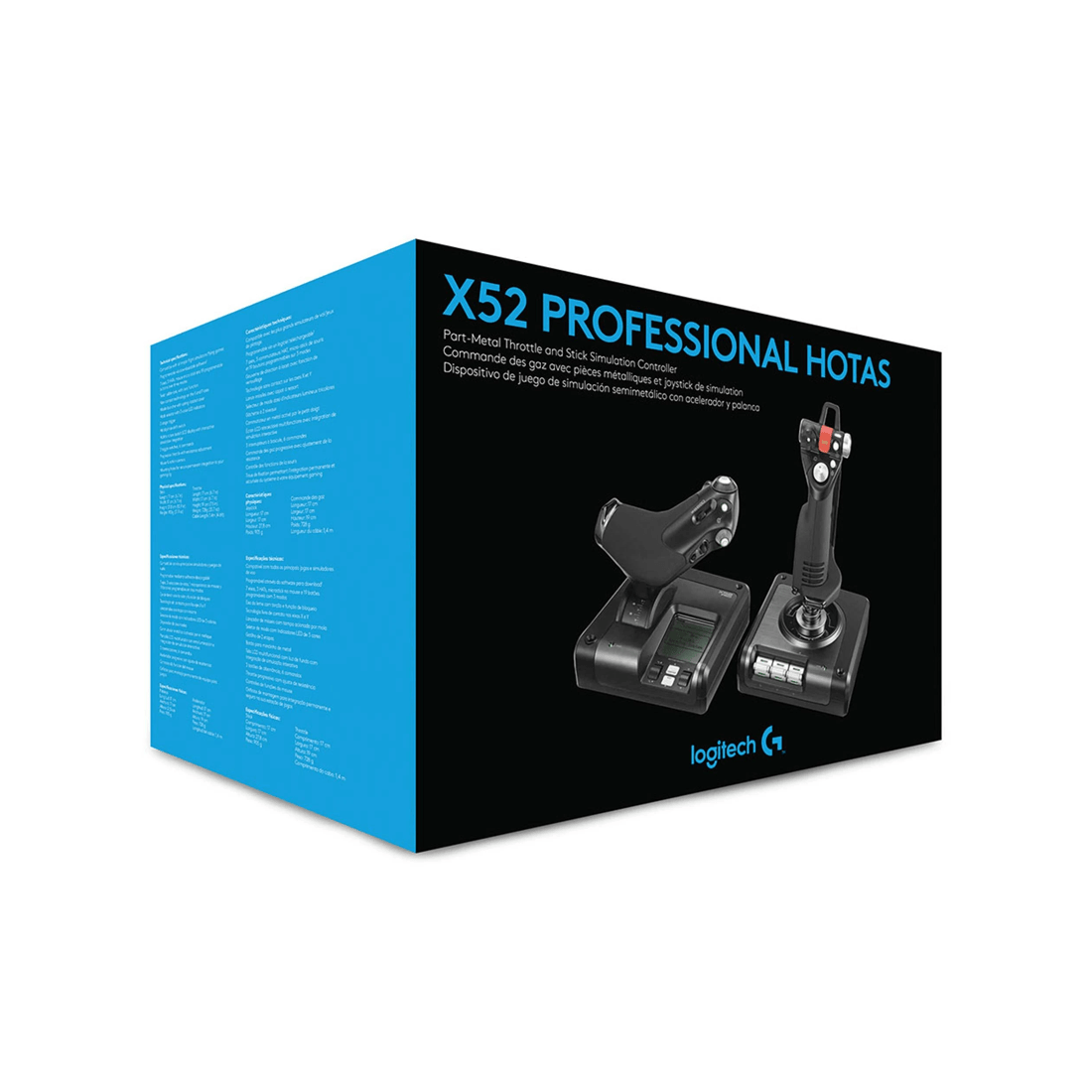 8 Logitech X52 Professional H.O.T.A.S. Flight Stick - Black, 8 of 8
