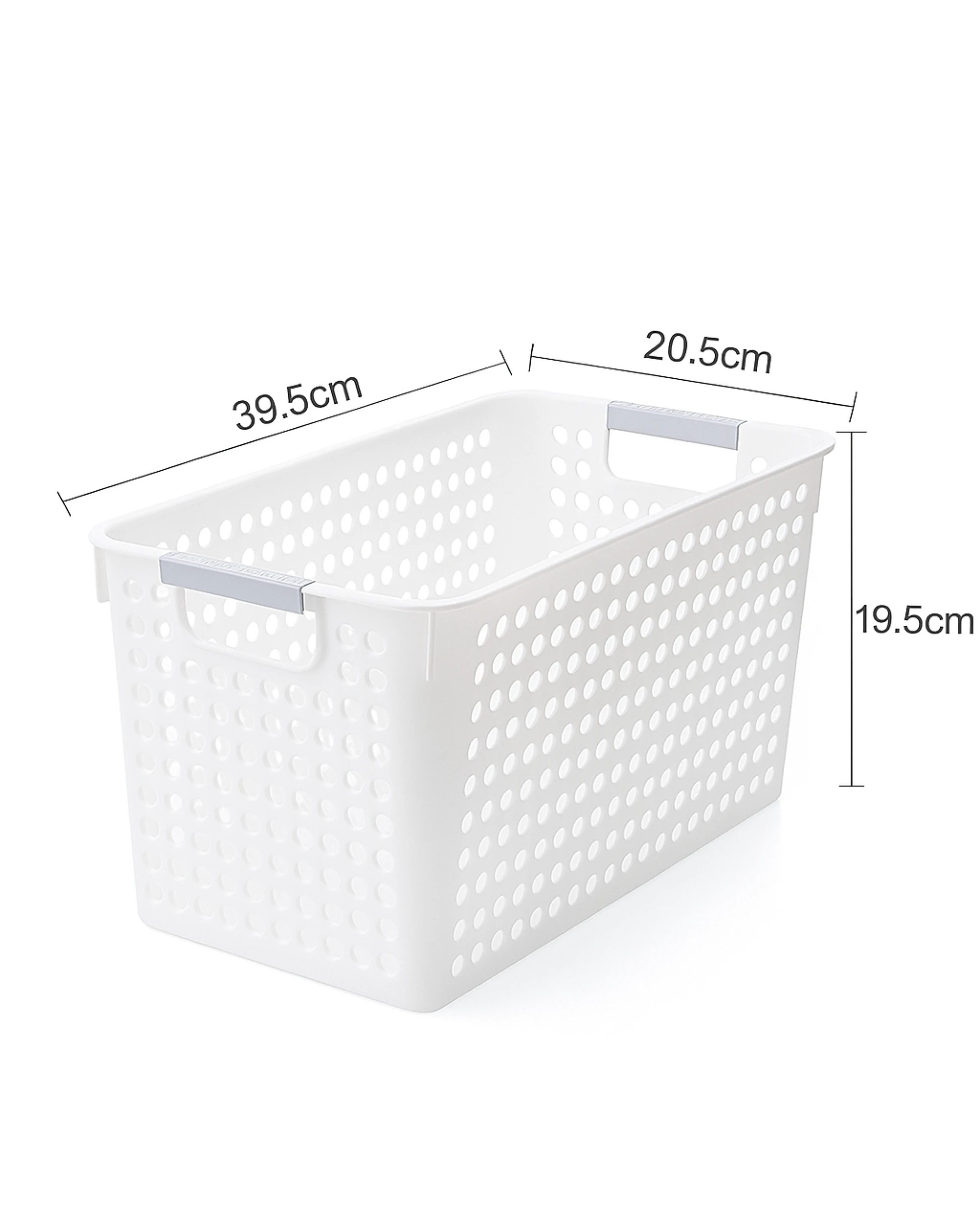 7 BR Home Plastic Storage Baskets with Grip Handles - 16 Pack, 7 of 7