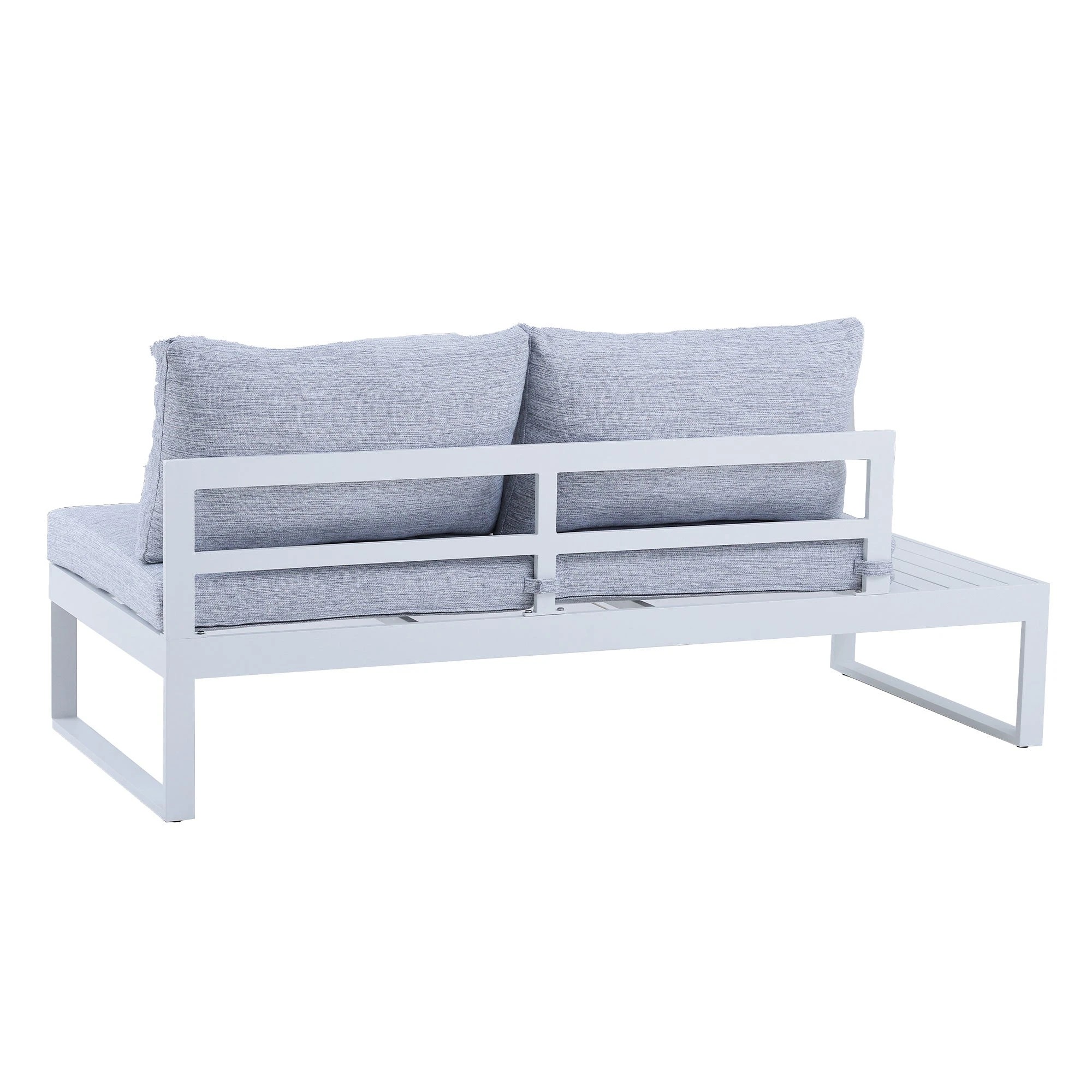 8 Moda Living Hampton Aluminium Outdoor Lounge Sofa Set - White, 8 of 9