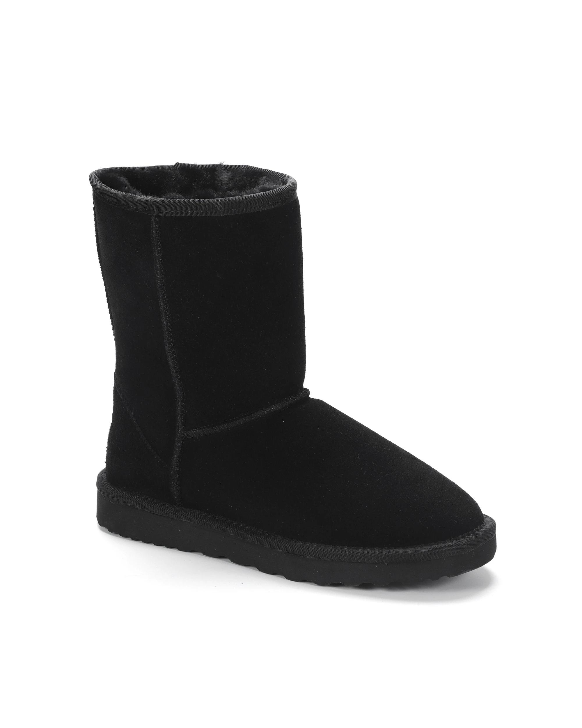 2 AUS WOOLI Premium Signature Mid-Calf Sheepskin UGGs Black, 2 of 7