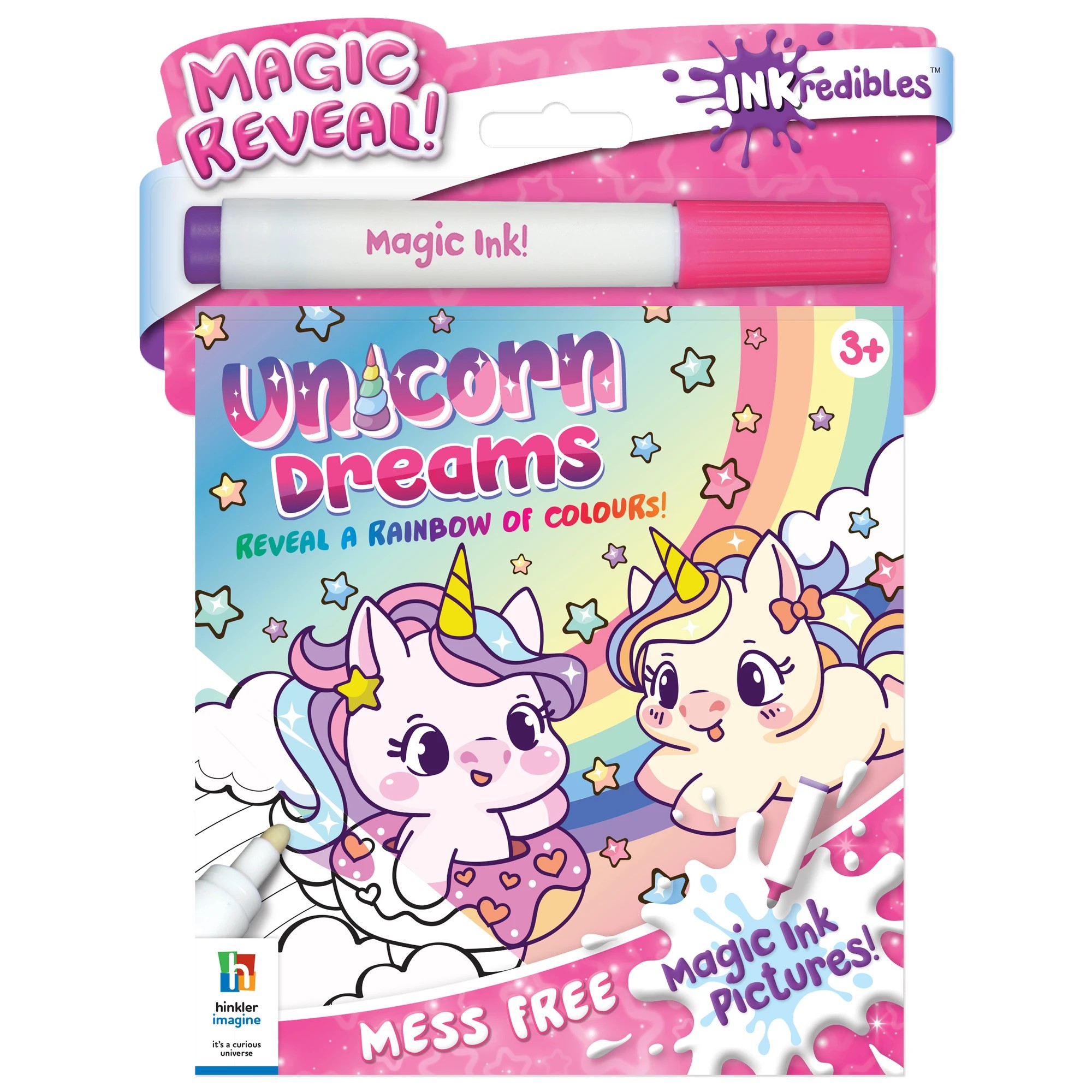 1 INKredibles Magic Reveal Unicorn Dreams Mess Free Magic Ink Pictures! - Book, 1 of 5