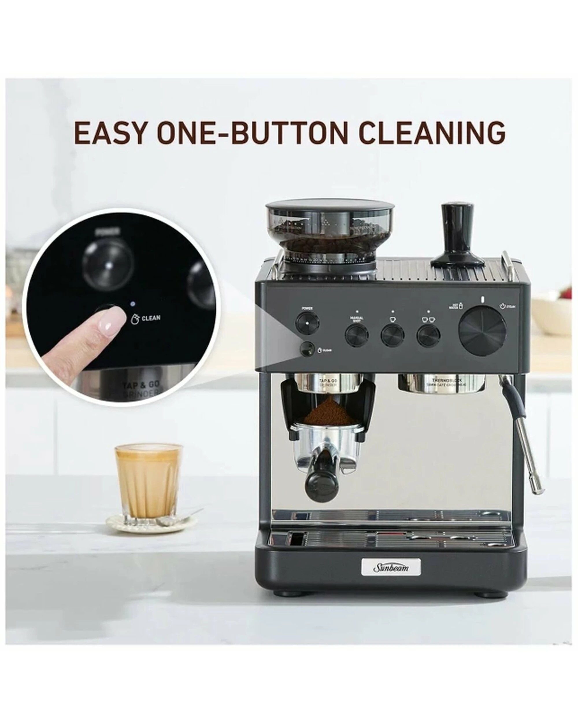 7 Sunbeam Origins Classic Espresso Machine EMM5500BK, 7 of 10