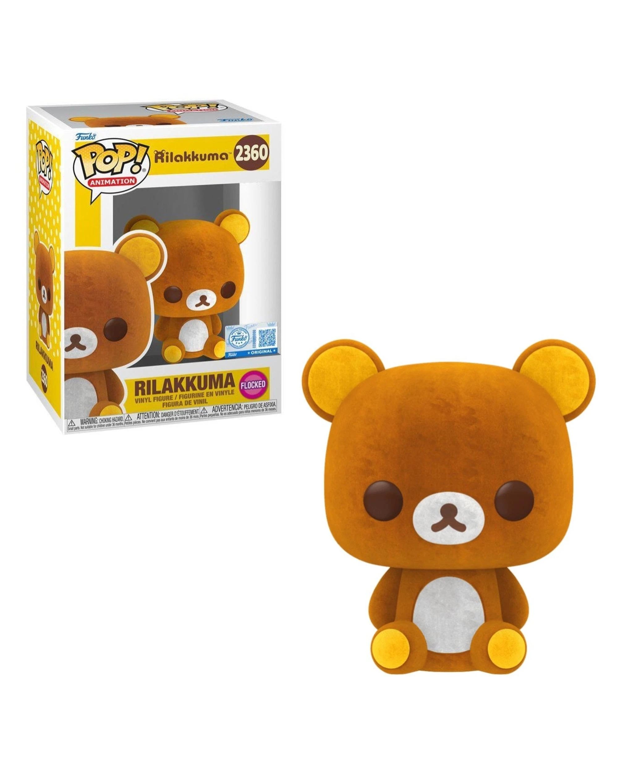 1 Rilakkuma Rilakkuma Flocked Funko POP! Vinyl, 1 of 3
