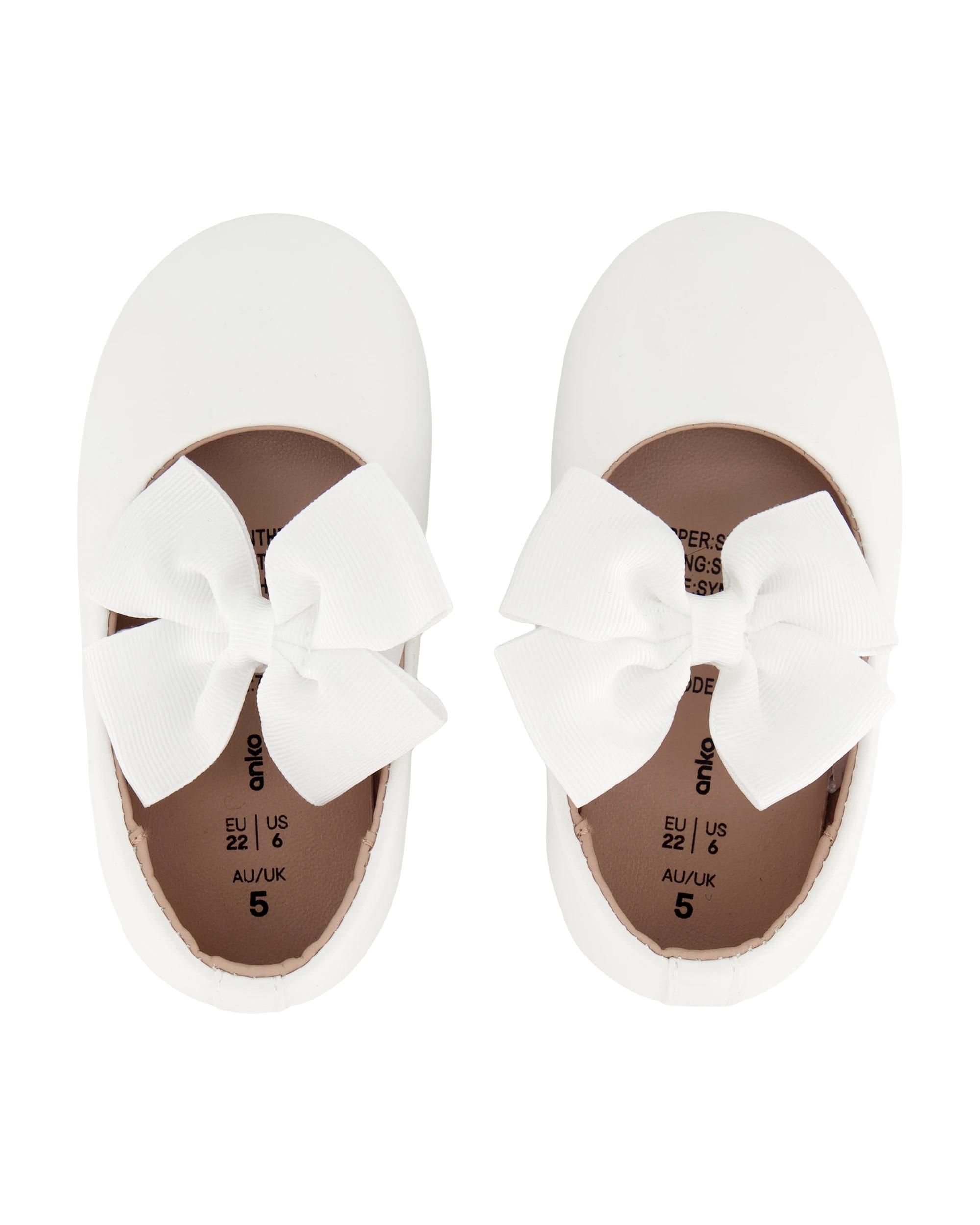 2 Nadia Baby Bow Flats White, 2 of 5
