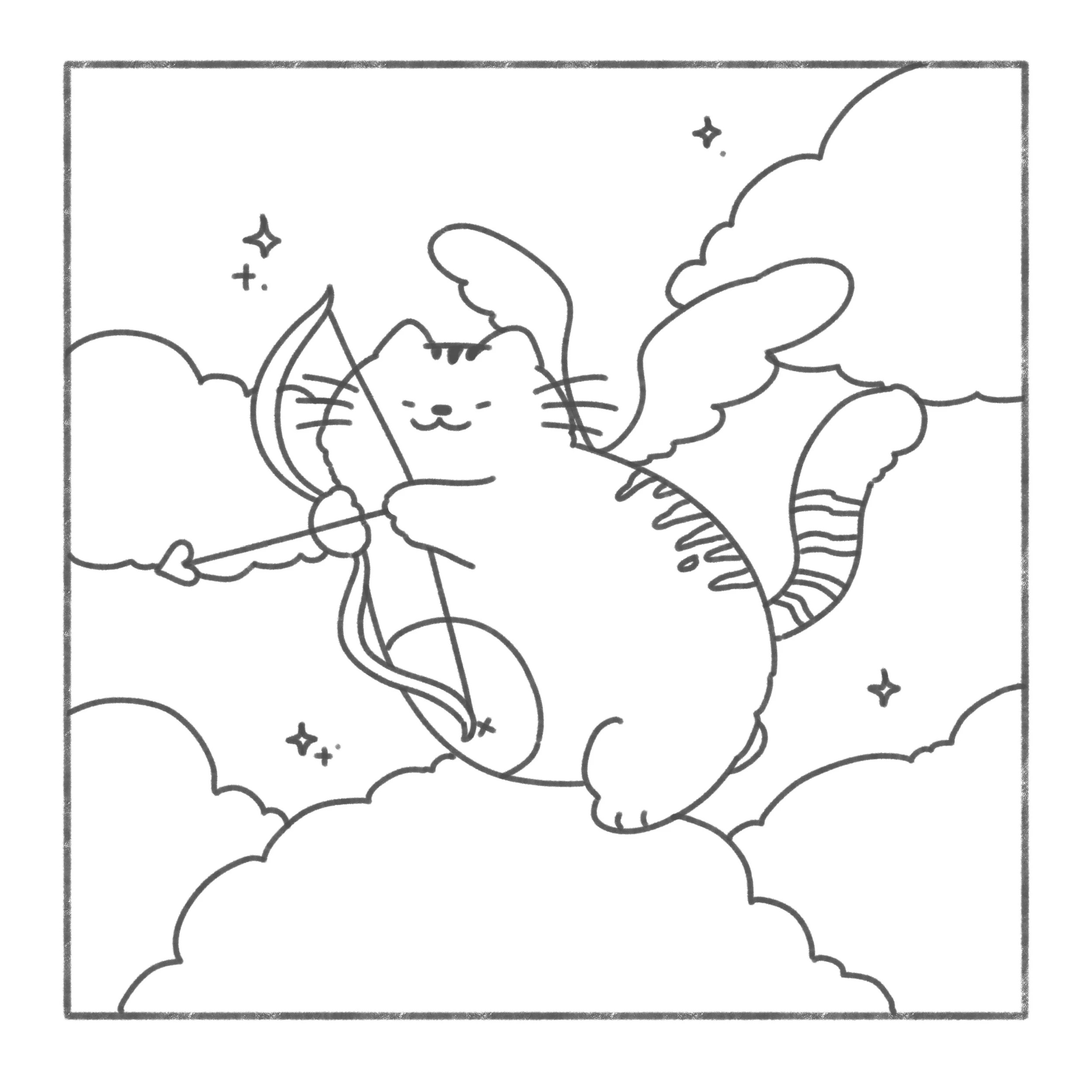 3 Cosy Cupid: Cute and Relaxing Colouring Book by Cherry Lam - Book, 3 of 4