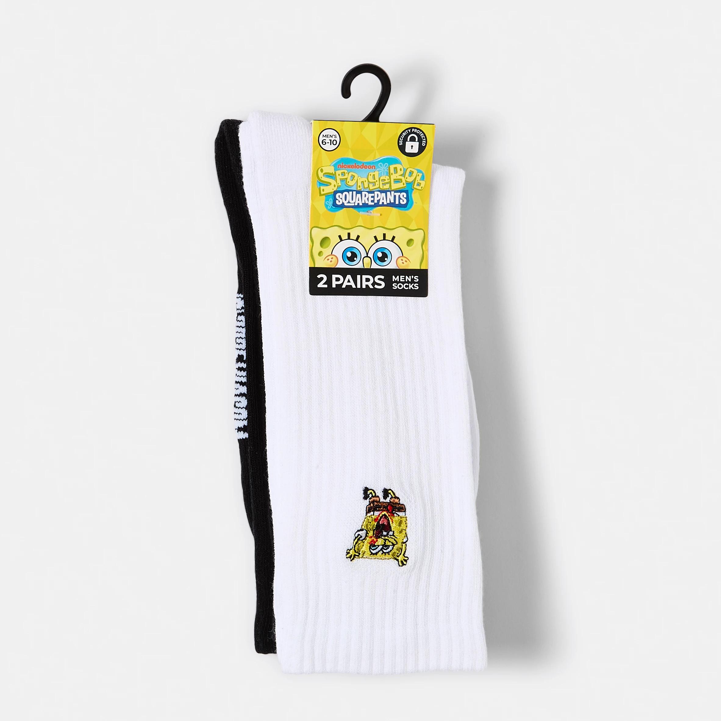 3 2 Pack License Embroidered Socks Spngbb Emb, 3 of 3