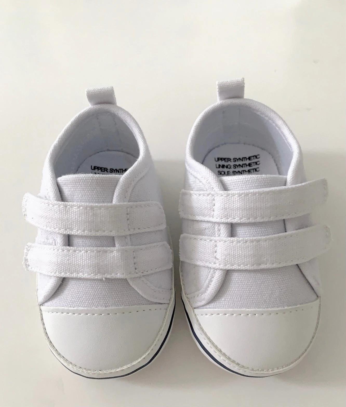 1 Snugtime Navy Velcro Sneaker Size 2 BEIGE, 1 of 4