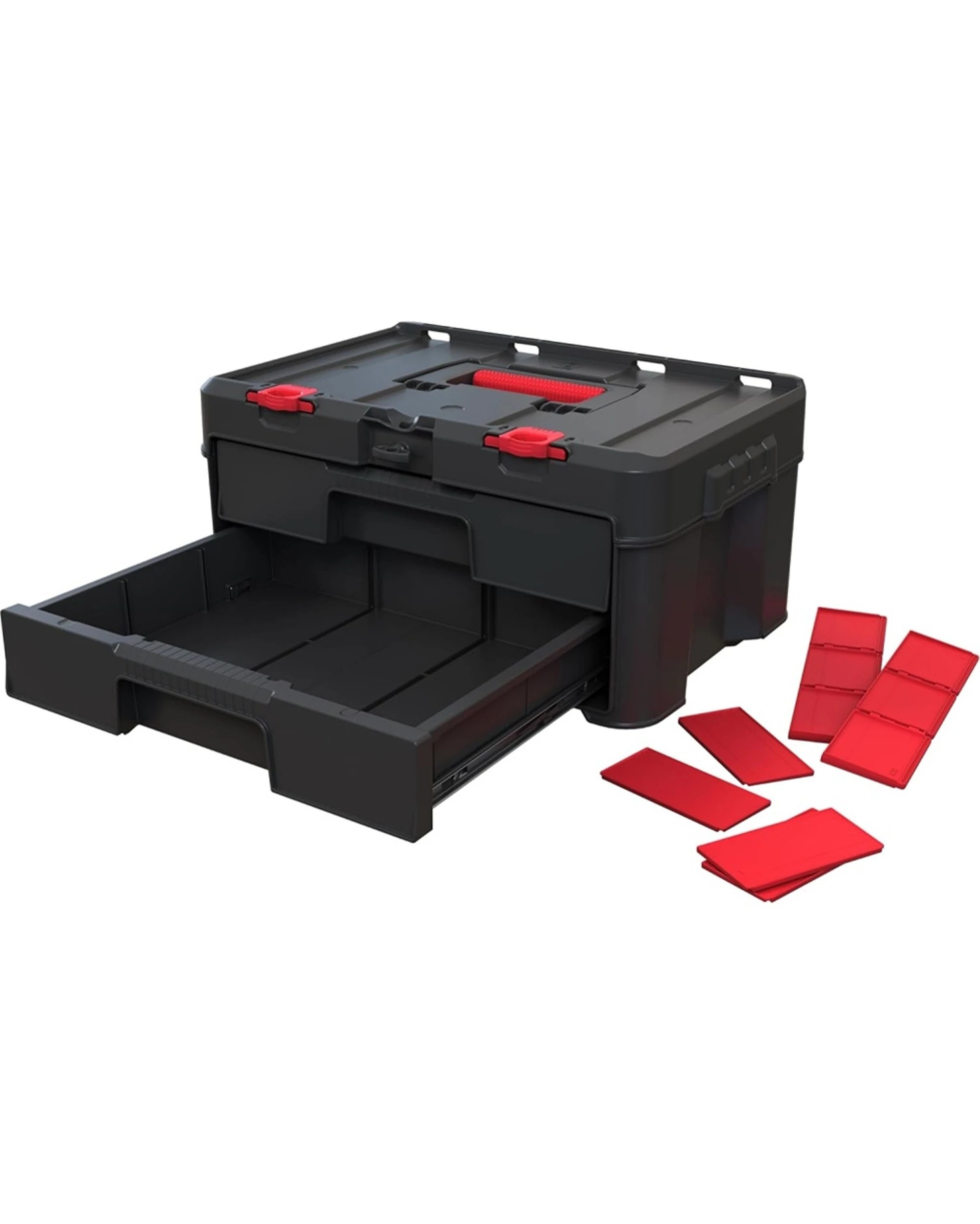 Keter Stack N Roll 2 Drawers Storage Unit Stackable Portable Organiser ...