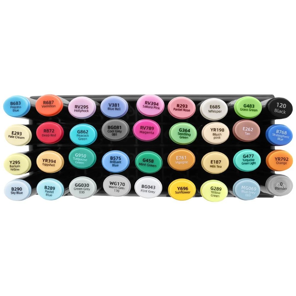 3 Born Professional Dual-Tip Artist Markers Assorted 36 Pack, 3 of 4