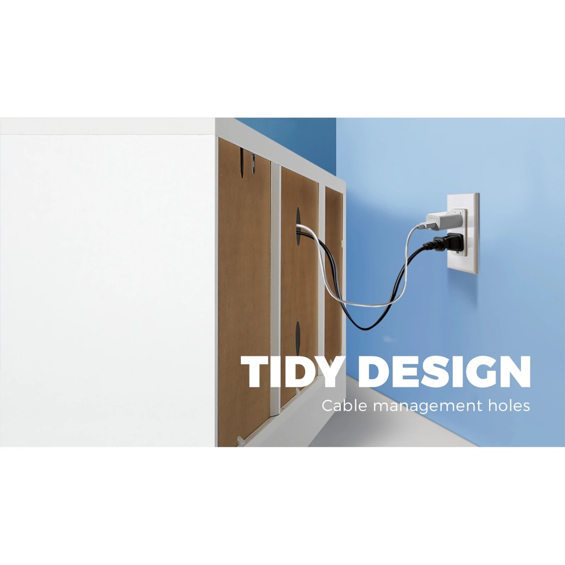 8 Oikiture Entertainment Unit Tv Unit 160cm
 - White, 8 of 10