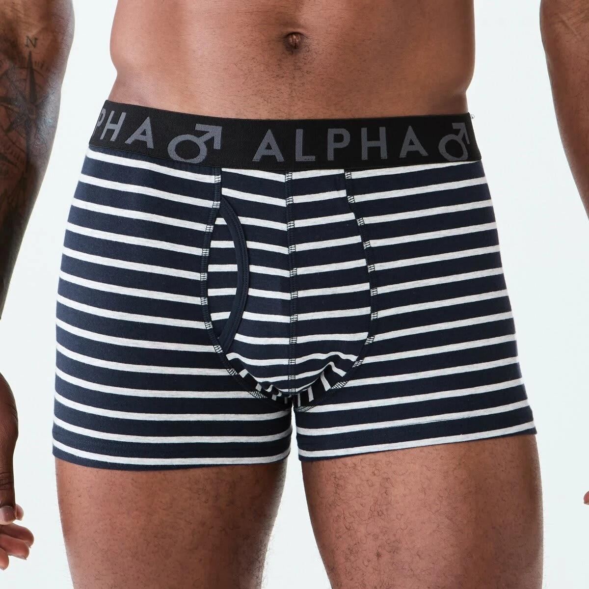 4 3 Pack Fly Front Stripe Trunks PREP STRIPE, 4 of 8