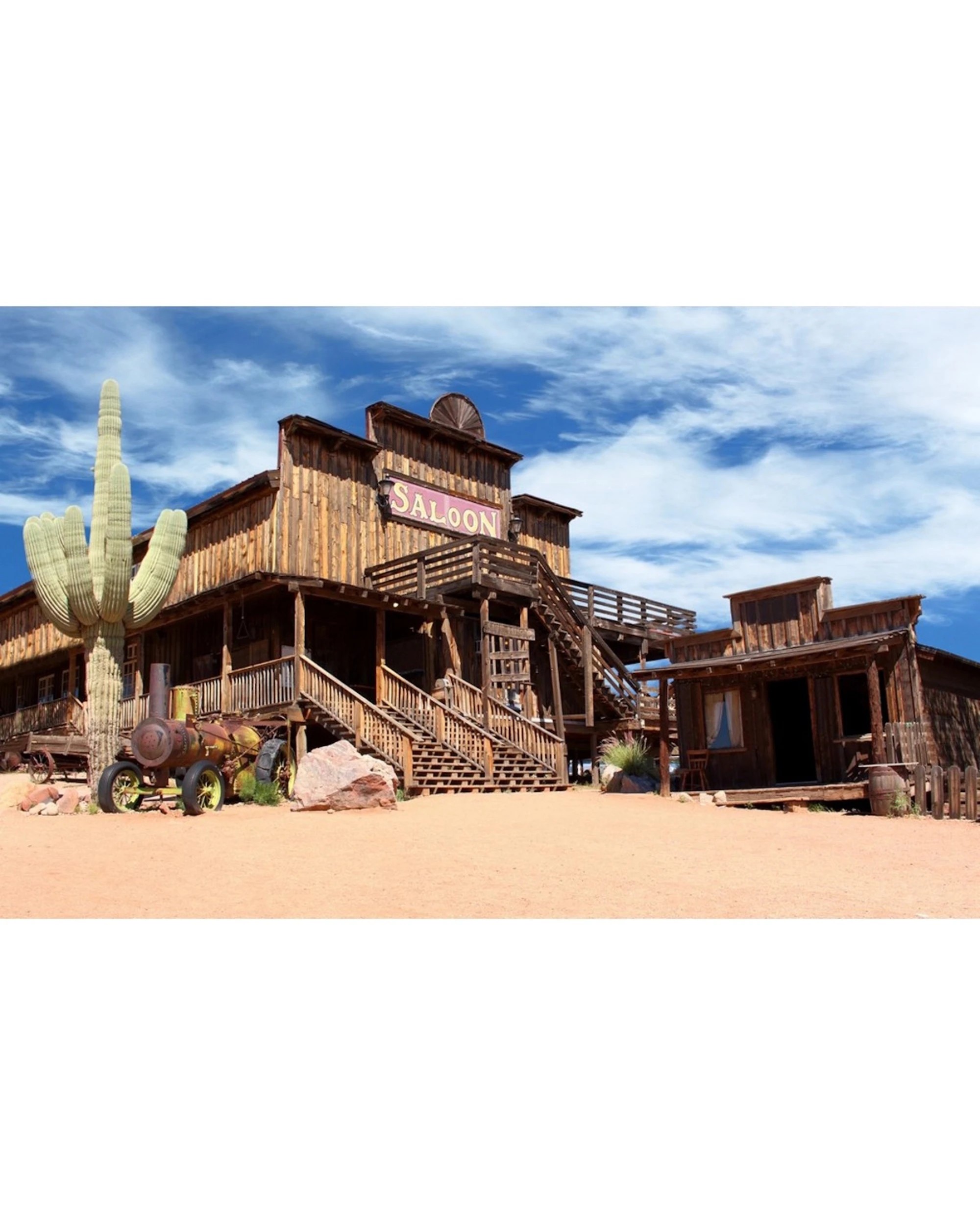 2 Partyrama Western Saloon Large Fabric Backdrop, 2 of 2