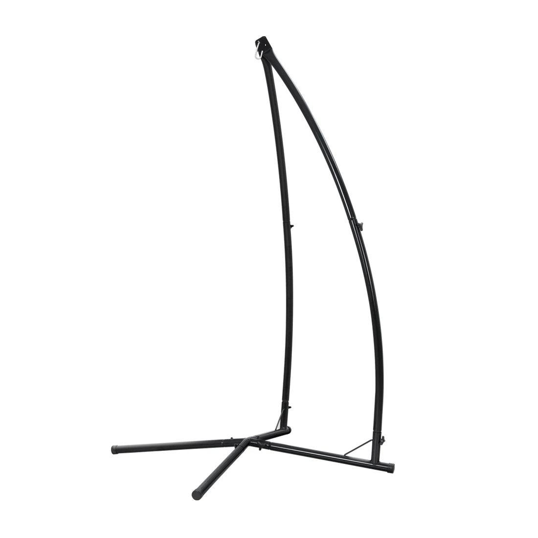 1 Gardeon Hammock Chair Steel Stand Outdoor Furniture Heavy Duty - Black, 1 of 7