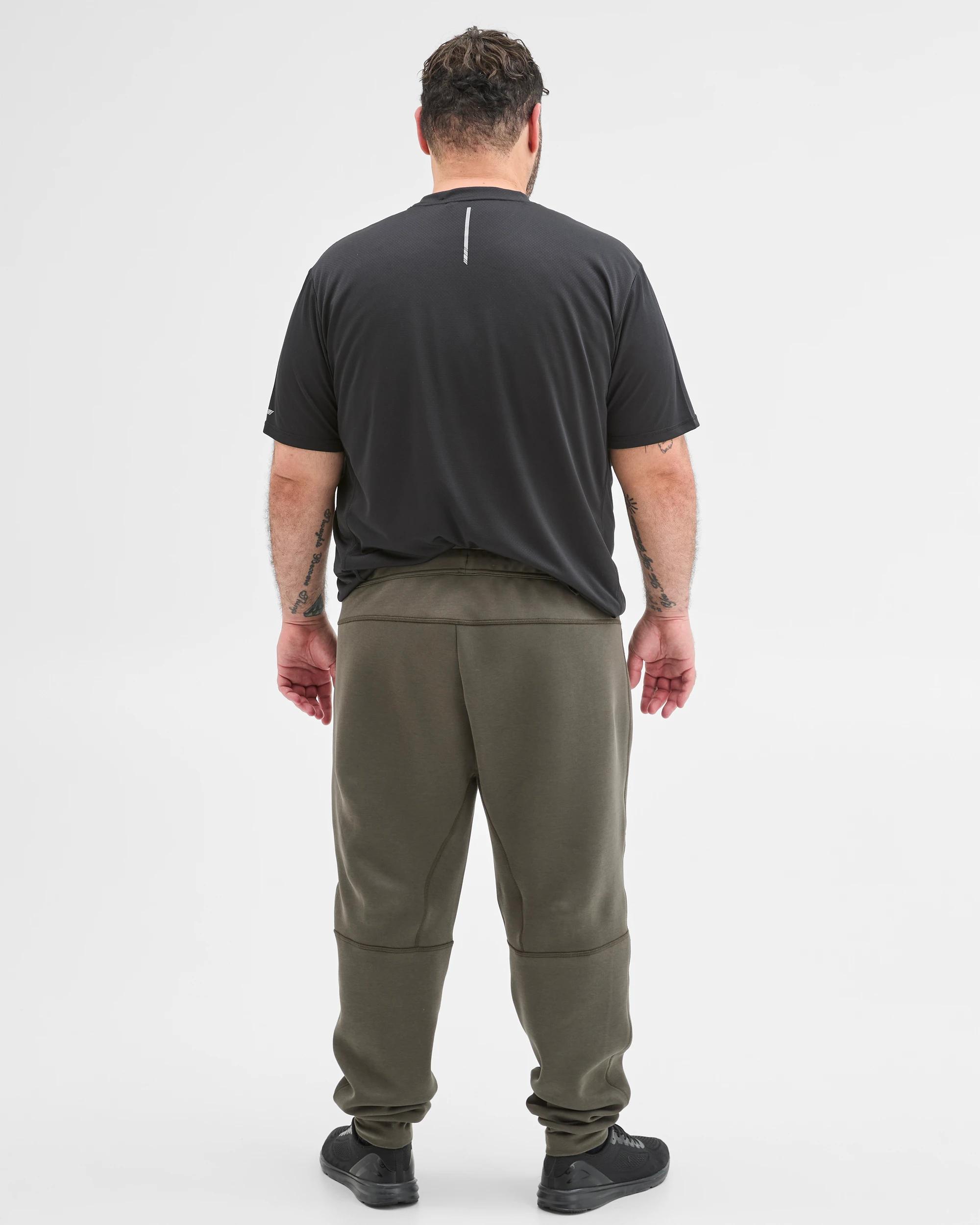 4 Target Man Plus Plus Size Australian Cotton Blend Active Scuba Trackpants KHAKI, 4 of 5