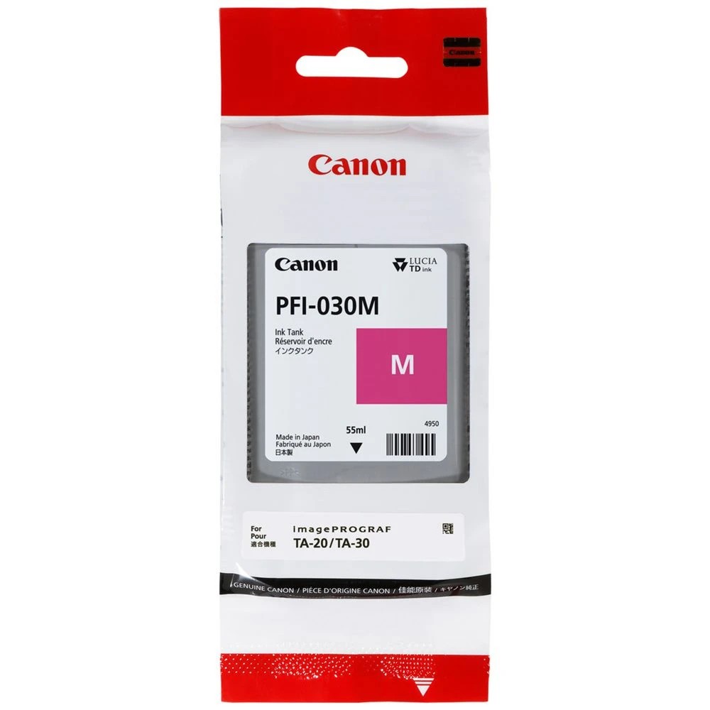 2 Canon PFI-030 Ink Cartridge 55mL Magenta, 2 of 2
