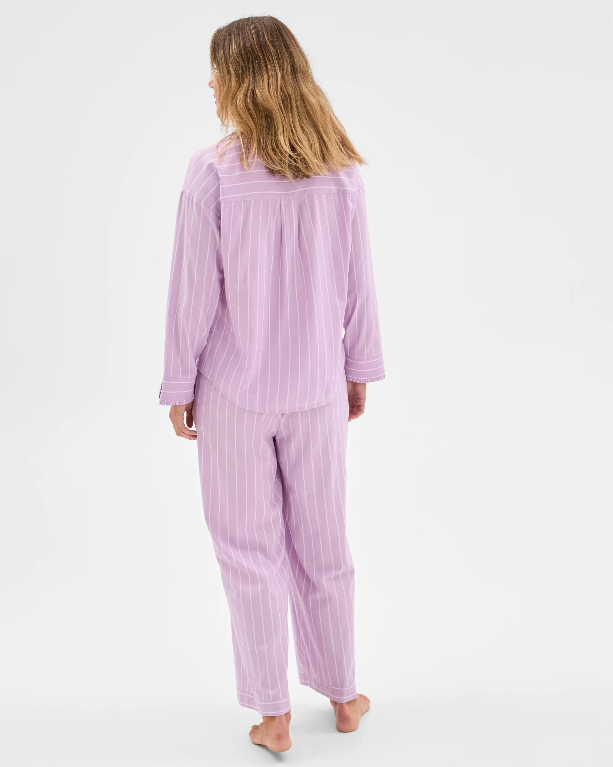 6 Target Woman Long Sleeve Top and Pants Pyjama Set LILAC STRIPE, 6 of 6