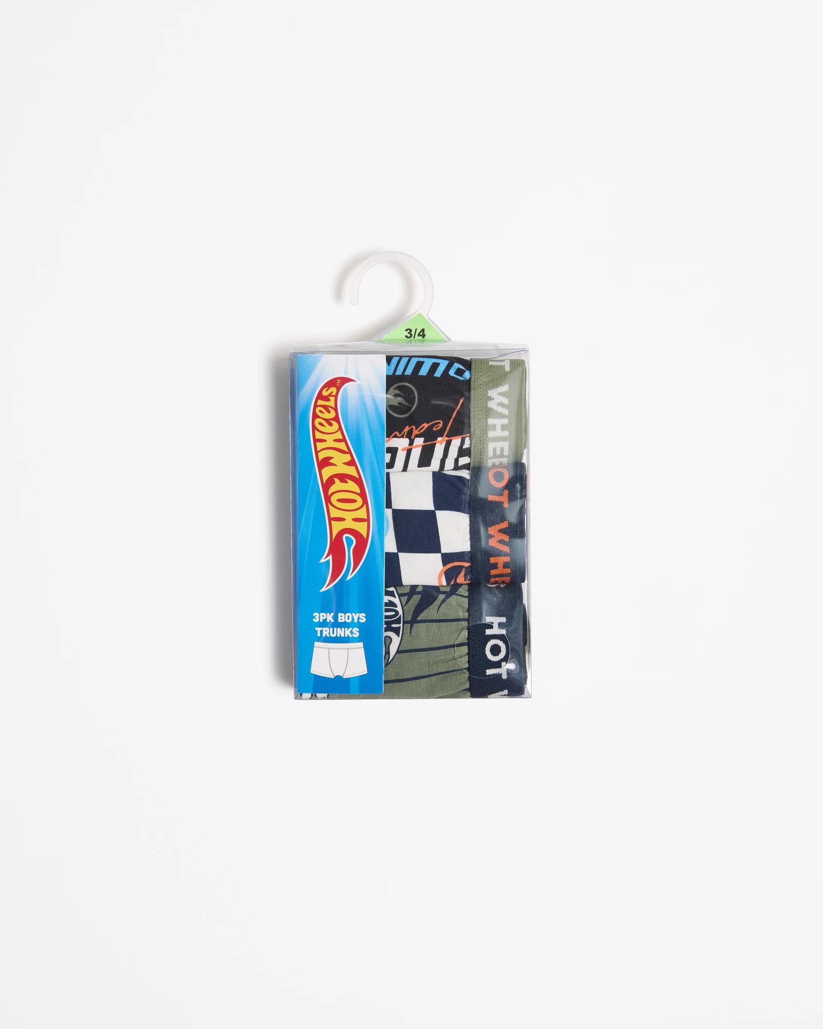 2 Hot Wheels Younger Boys Trunks 3 Pack MULTI, 2 of 2