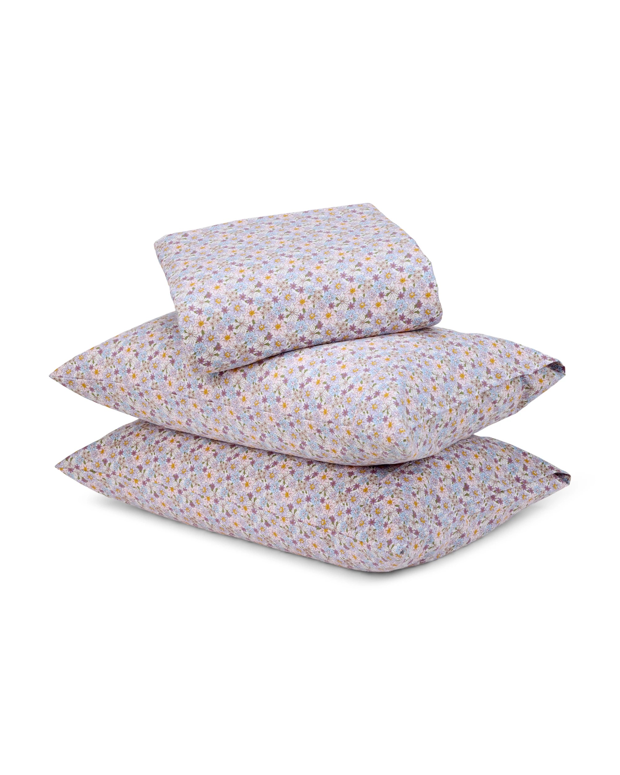 1 Floral Cotton Flannelette Sheet Set - King Bed, 1 of 7