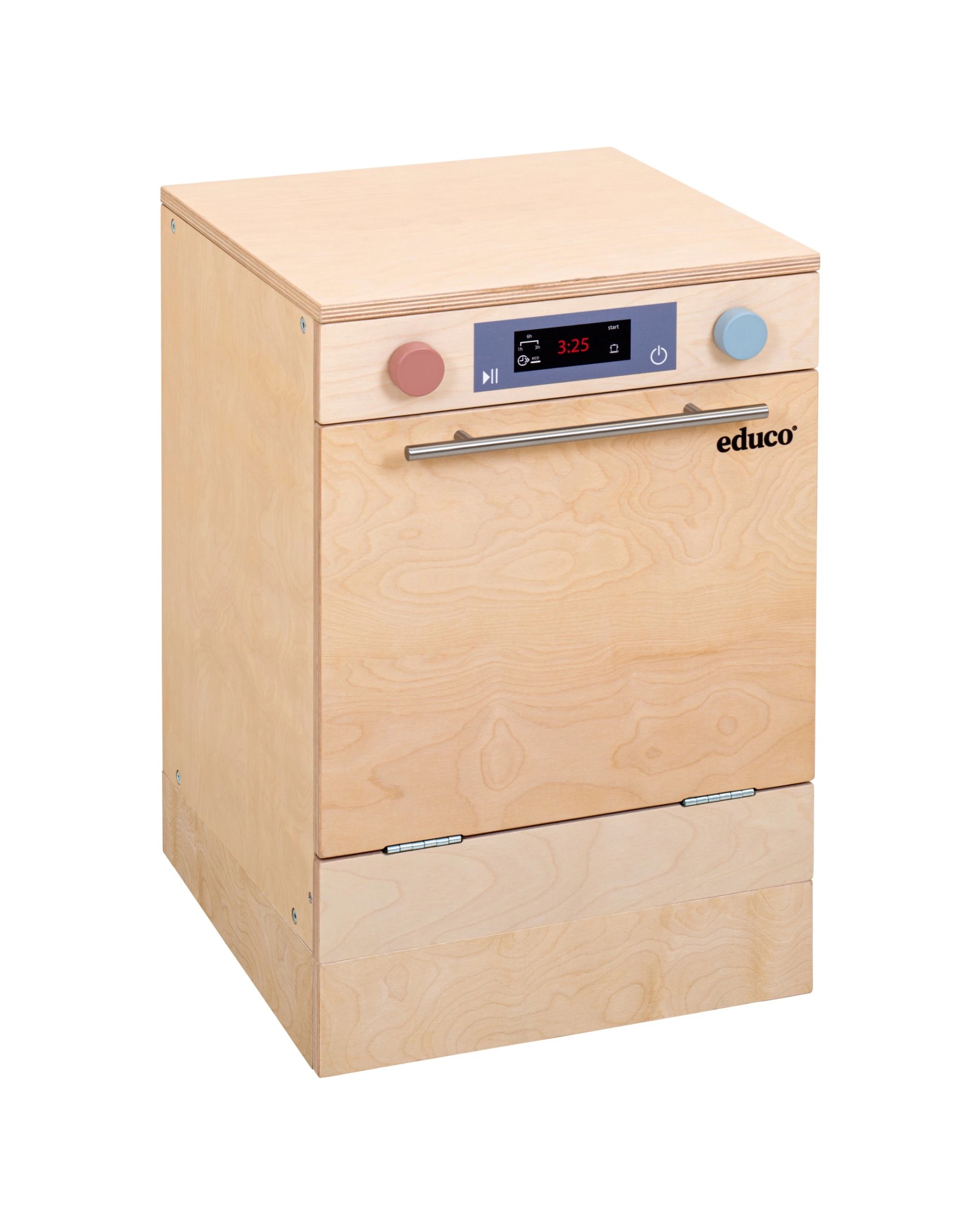 1 Educo Dishwasher Adjustable Height Pretend Kitchen Play - Natural, 1 of 6