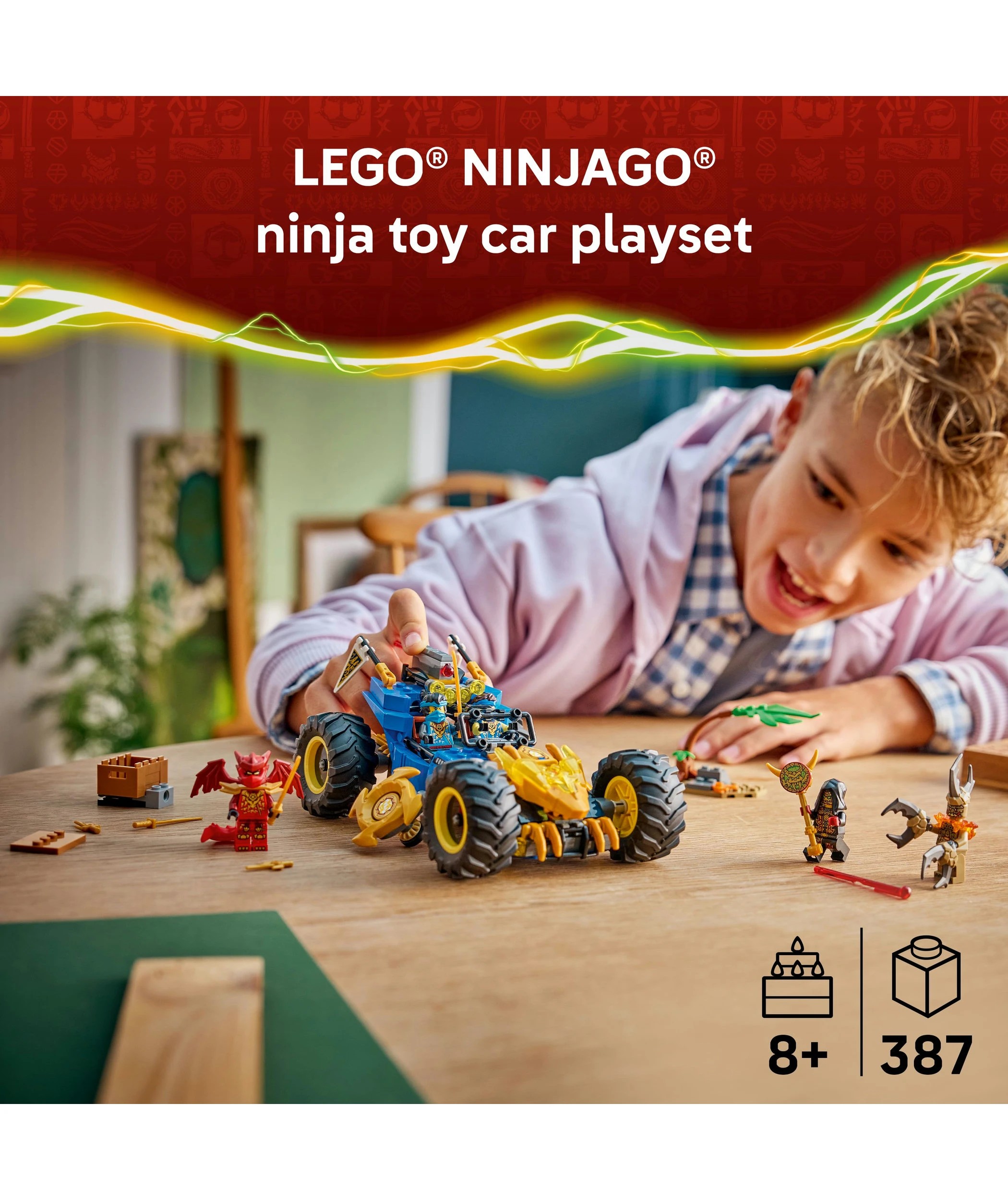 3 LEGO NINJAGO Jay's Transforming Car 71856, 3 of 10