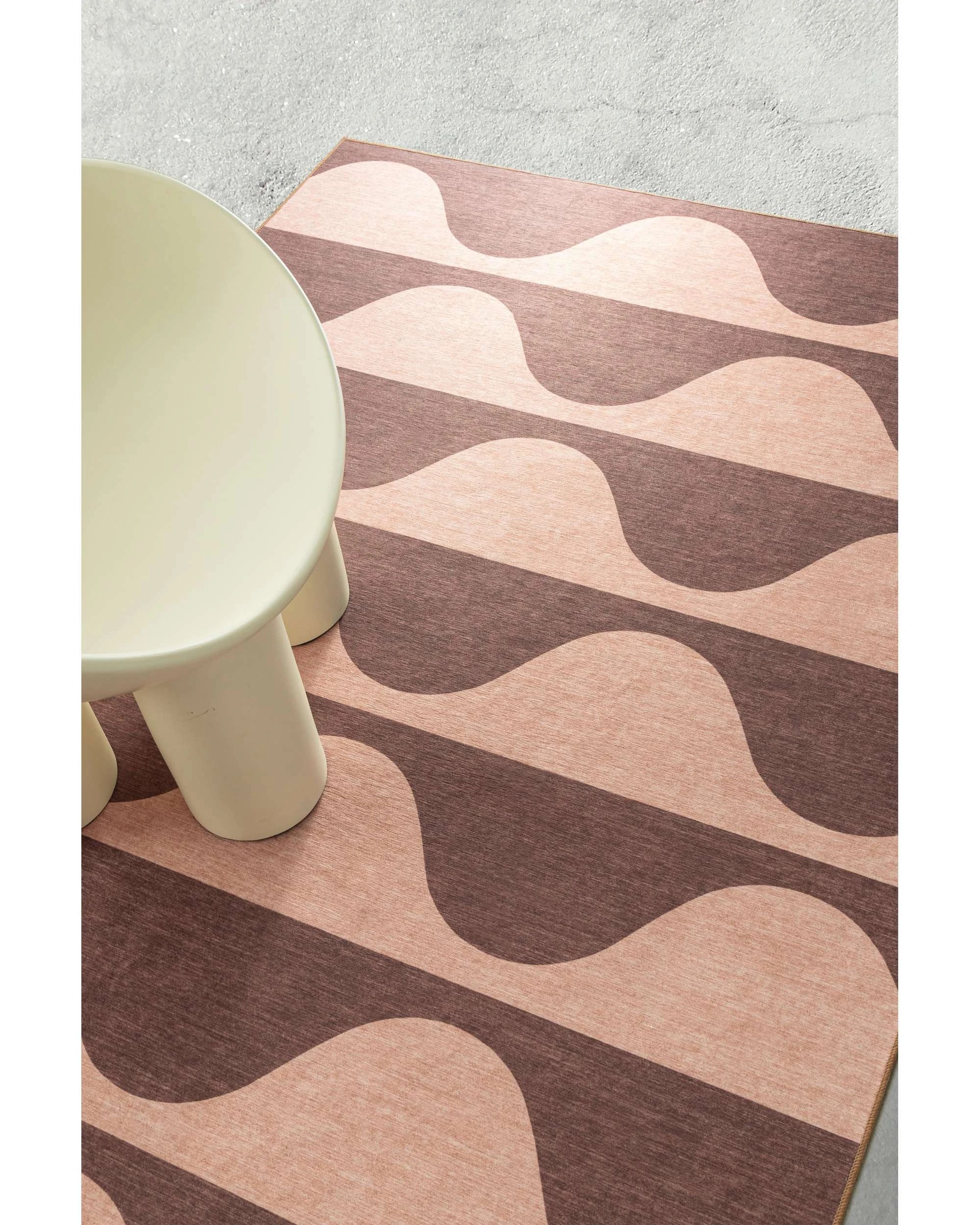 3 Loopsie Sobe Wave Stripe Indoor Outdoor Washable Rug-230cm x 160cm - Pink, 3 of 8