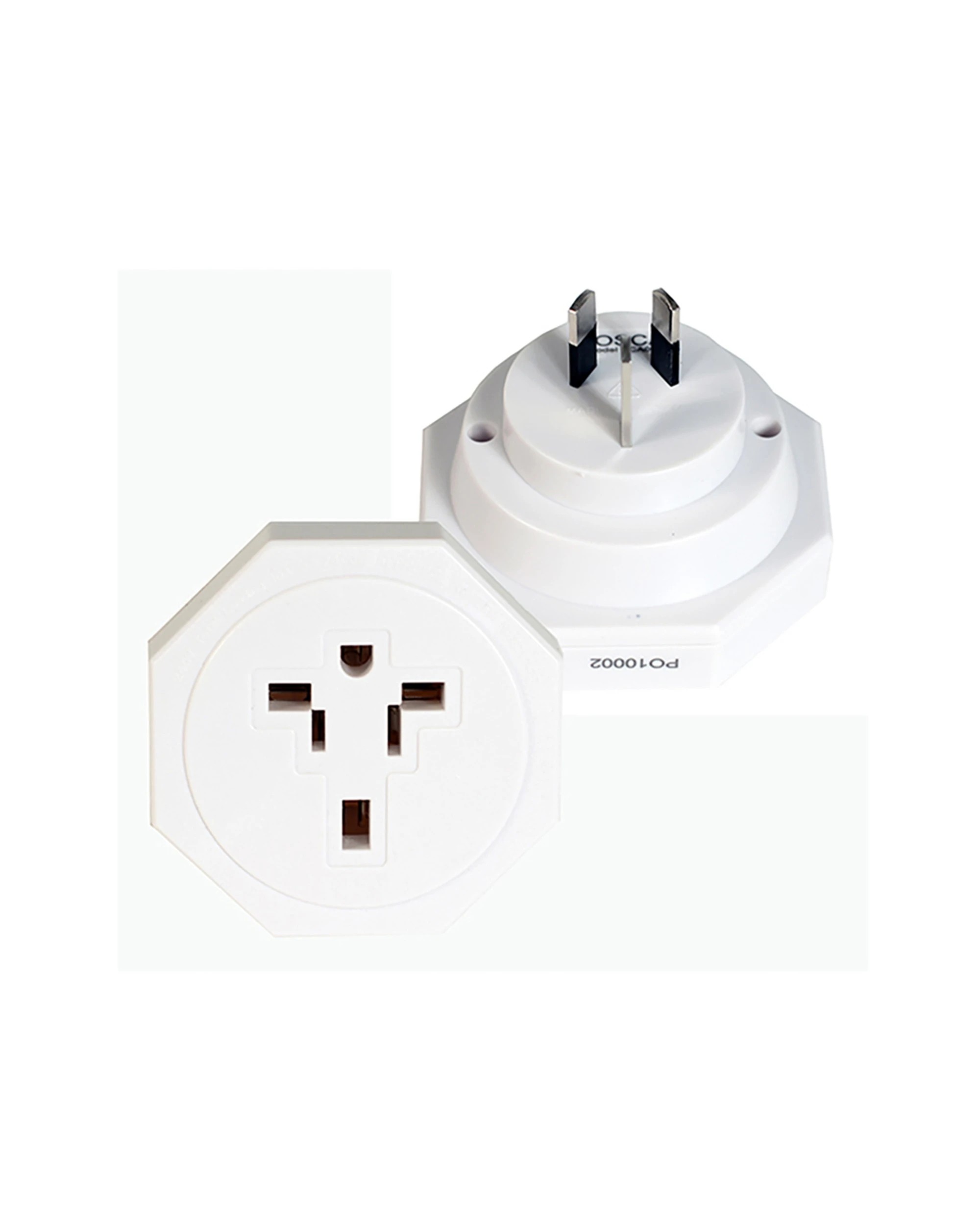 2 Tosca 2Pk Ib Travel Power Adapter Converter Plug - Uk/Hk - White, 2 of 2