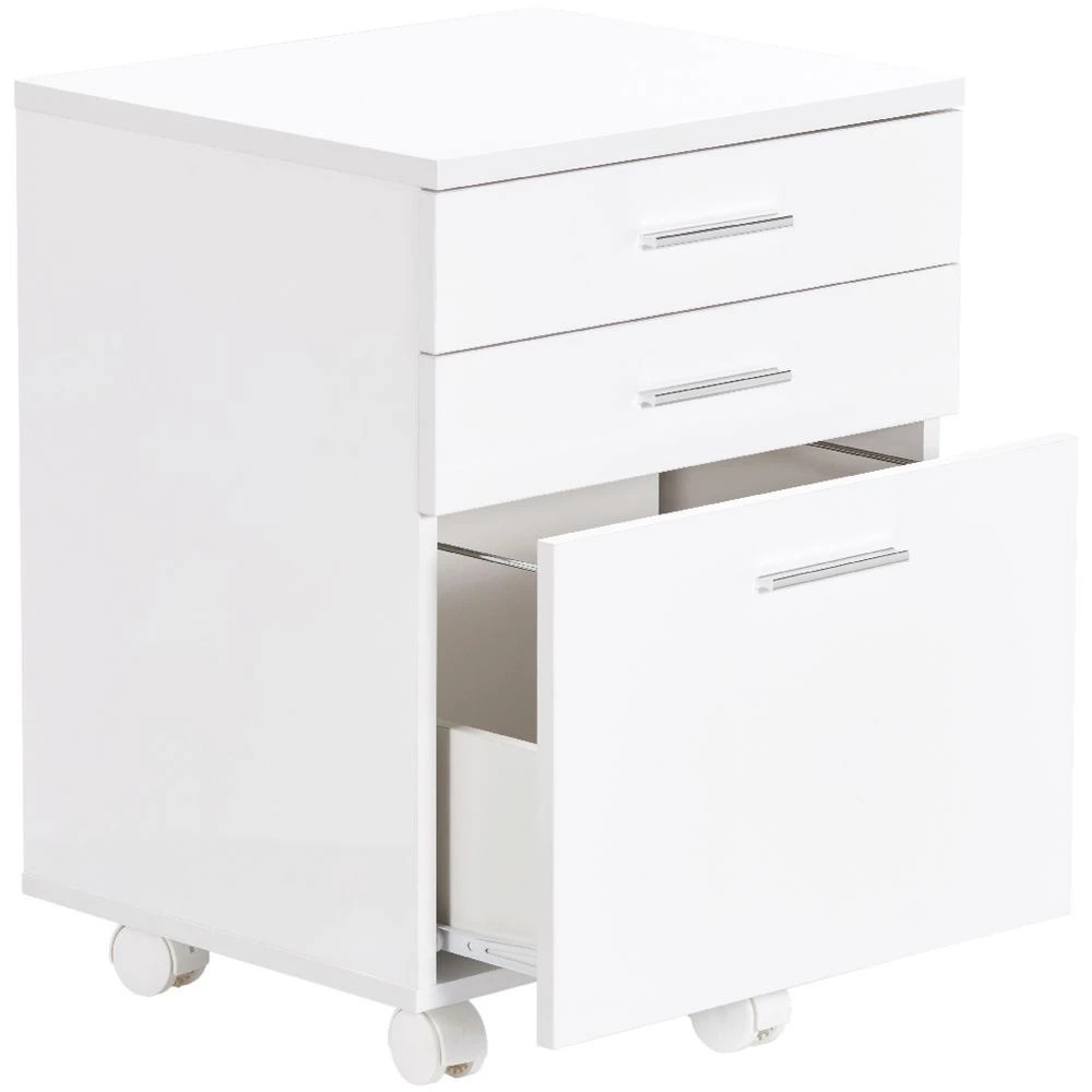 5 Contour 3 Drawer Semi Assembled Pedestal Cabinets Pedestals, 5 of 10