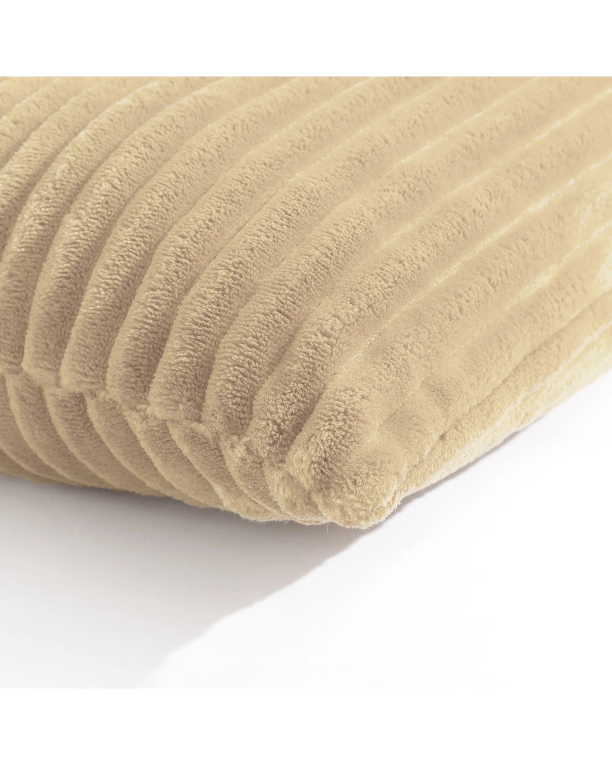 5 Dreamaker Signature Embossed Corduroy Fleece Cushion 45x45cm - Natural Fawn, 5 of 7