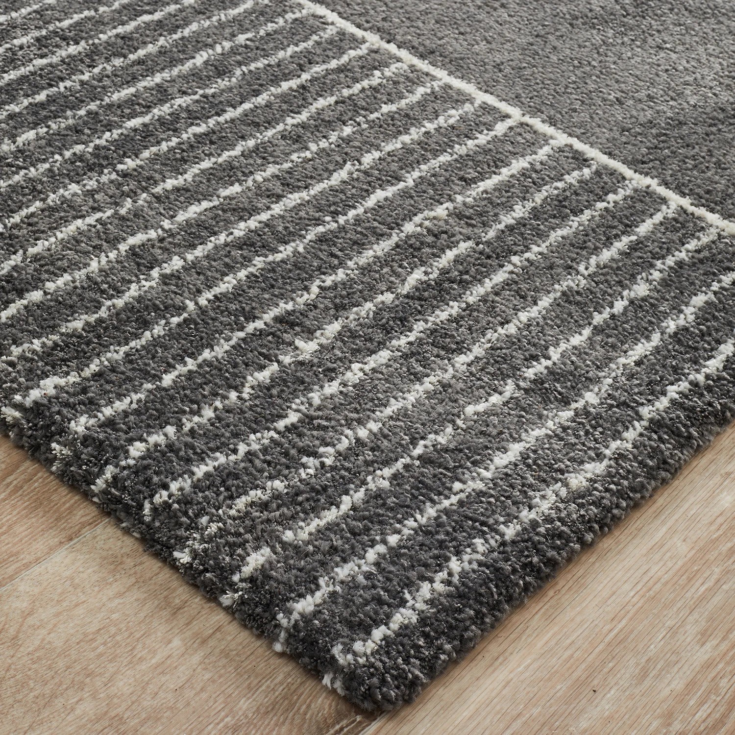 3 Common Ground Rugs Marquee 935 290x200cm - Large Power Loomed Floor Rug - Charcoal, 3 of 7