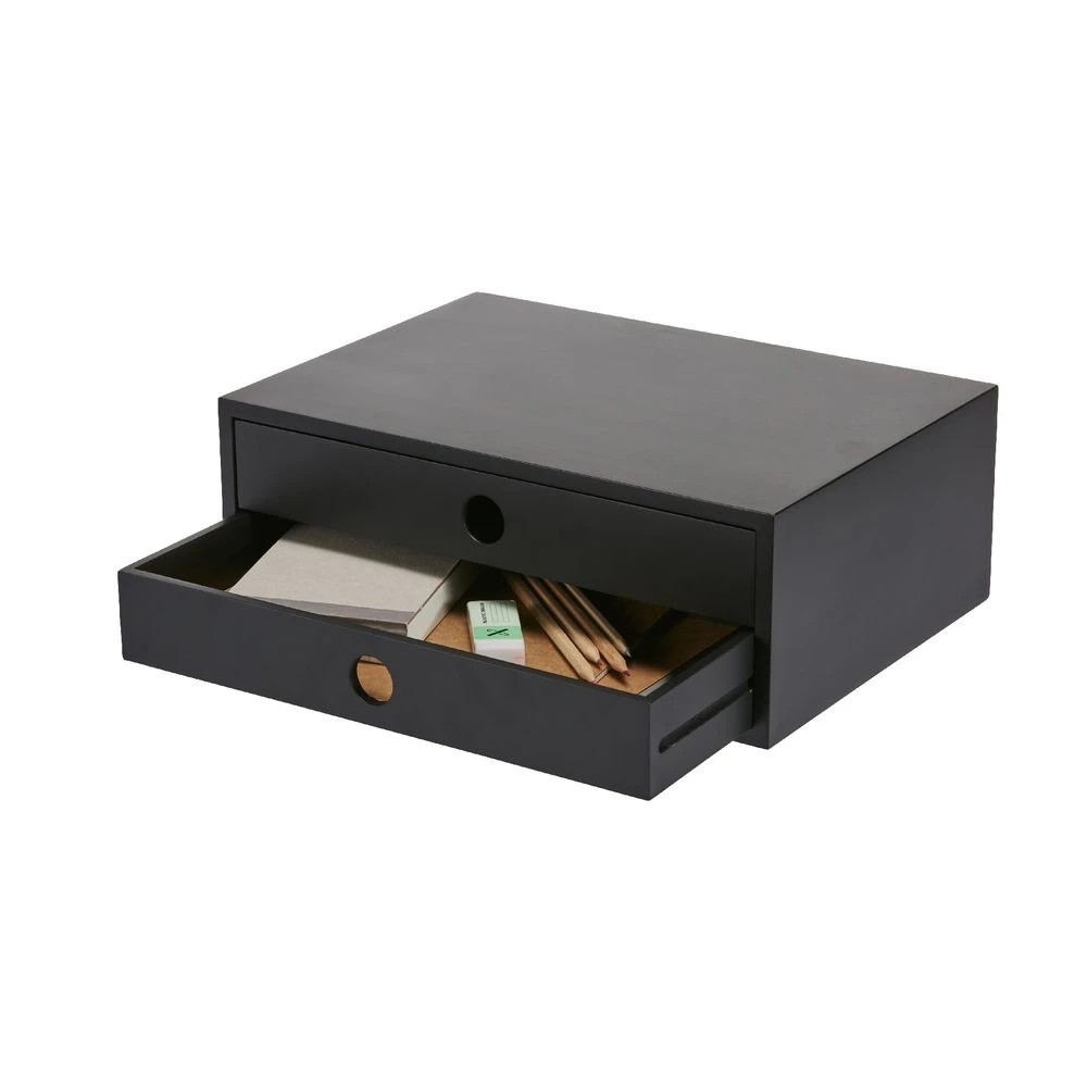 3 Otto Landscape 2 Drawer Cabinet Black, 3 of 8