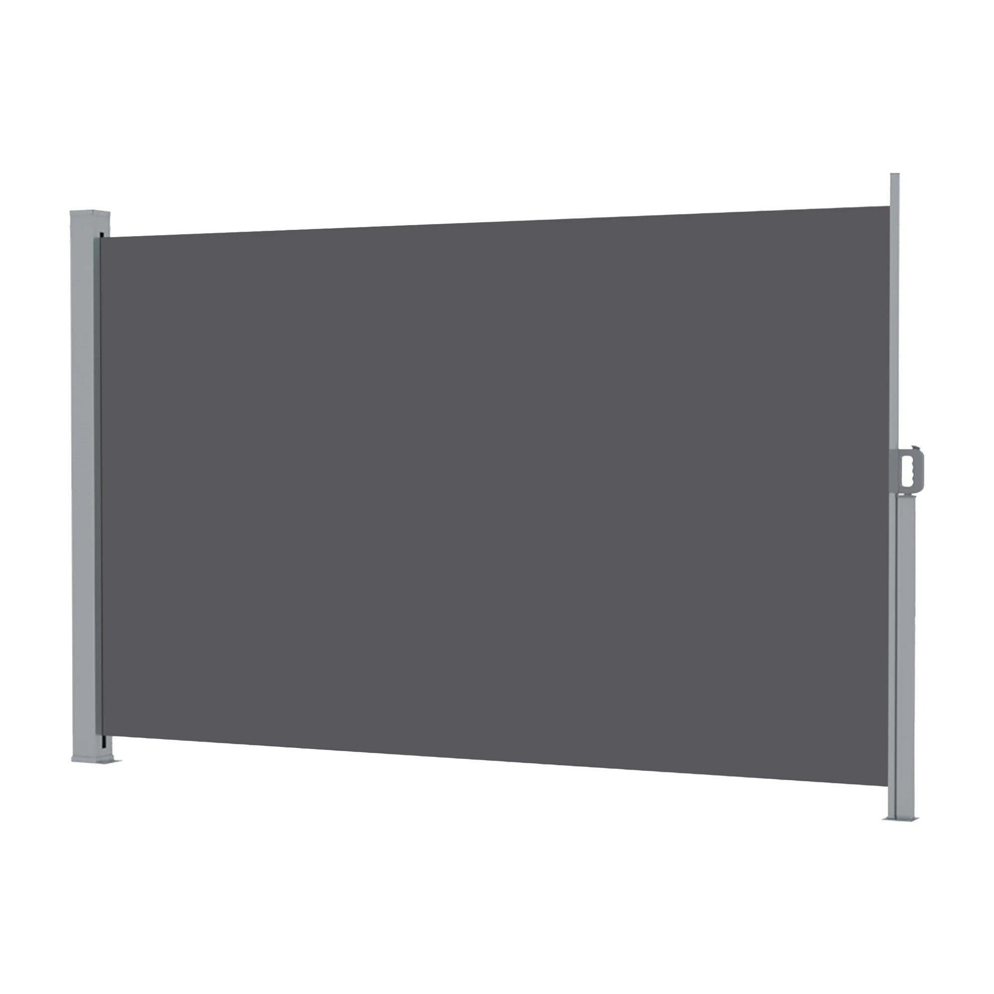 1 Instahut 2X3.5M Side Awning Retractable Privacy Screen Outdoor Sun Shade - Grey, 1 of 8