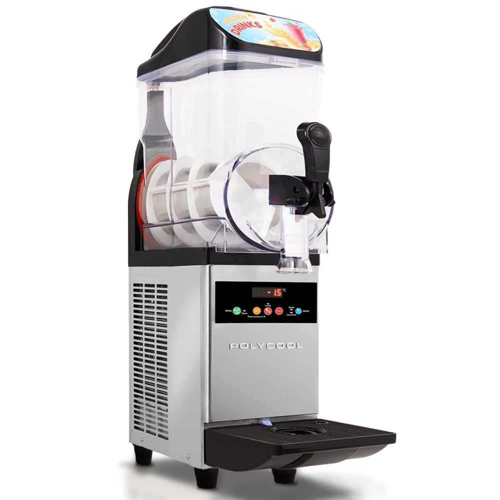 1 PolyCool 12L Single Tank Commercial Slush Machine - Metallic, 1 of 1