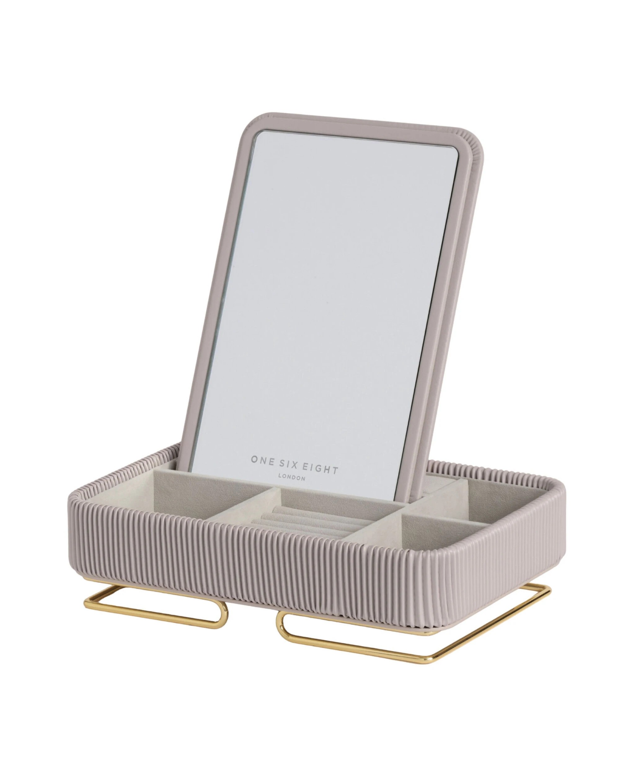 1 One Six Eight London Carolina Jewellery Box - One Size - Grey, 1 of 5
