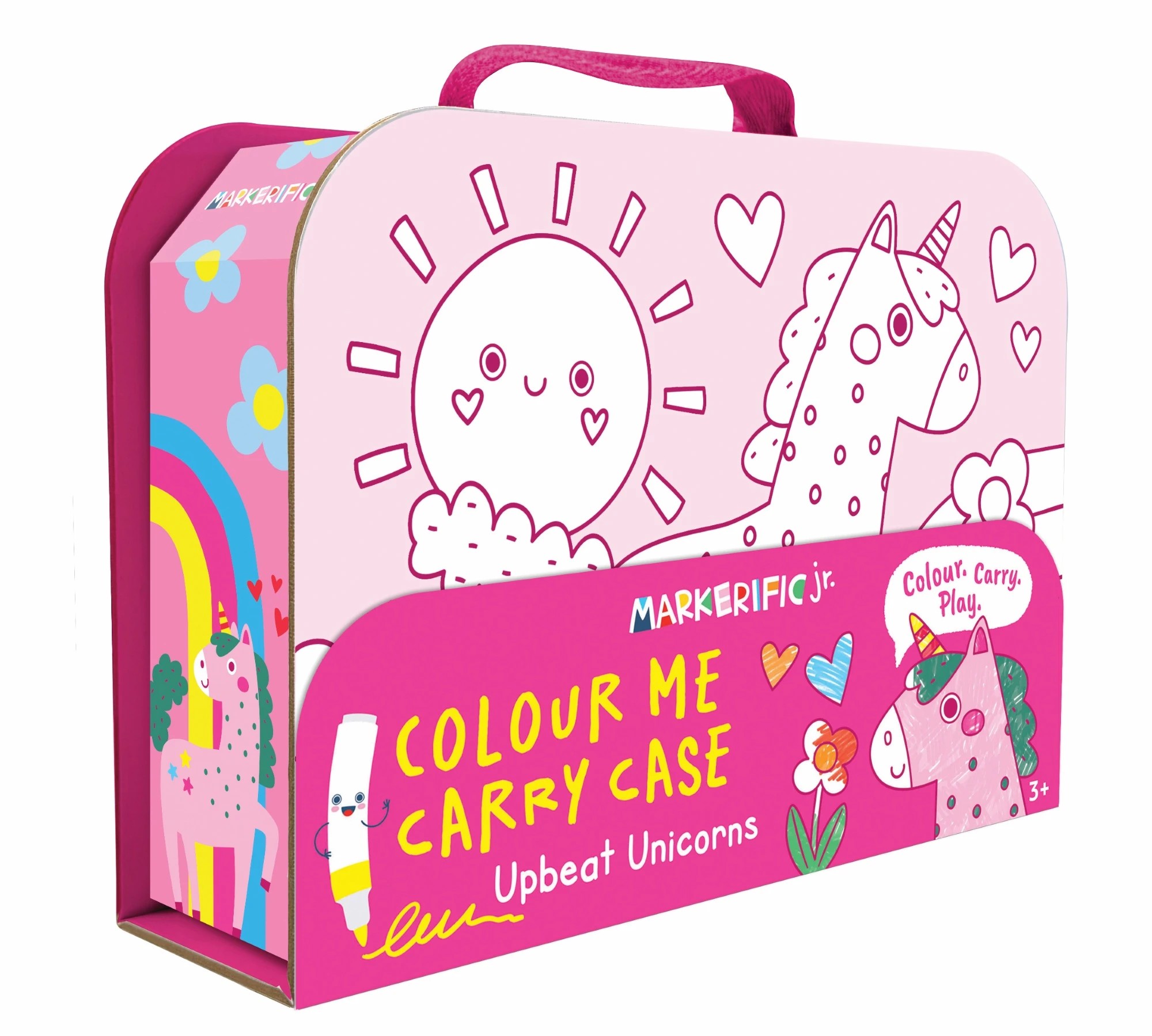 1 Markerific Jr. Upbeat Unicorns Colour Me Carry Case - Book, 1 of 2