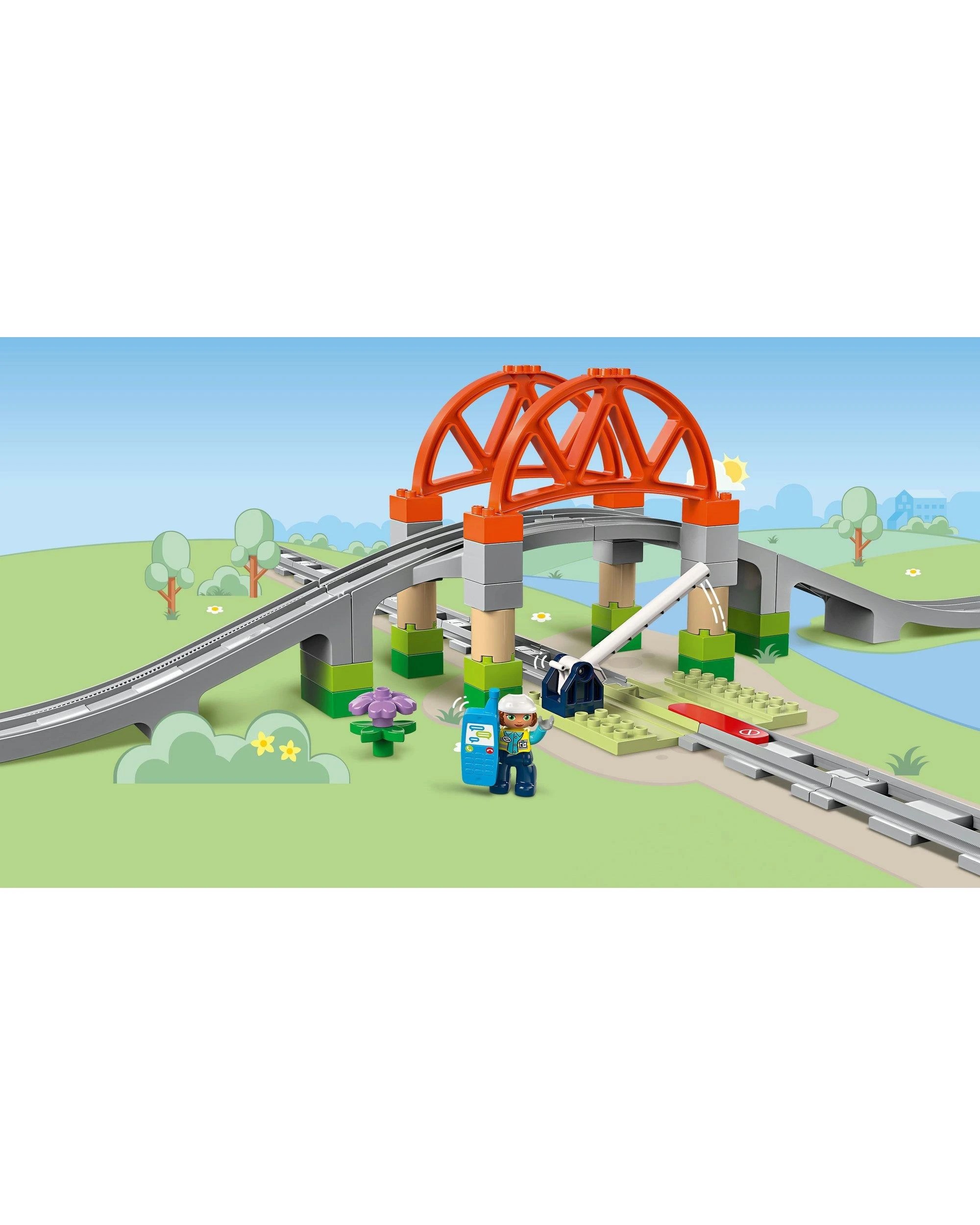 9 LEGO DUPLO Town Train Bridge and Tracks Expansion Set - 10426, 9 of 10
