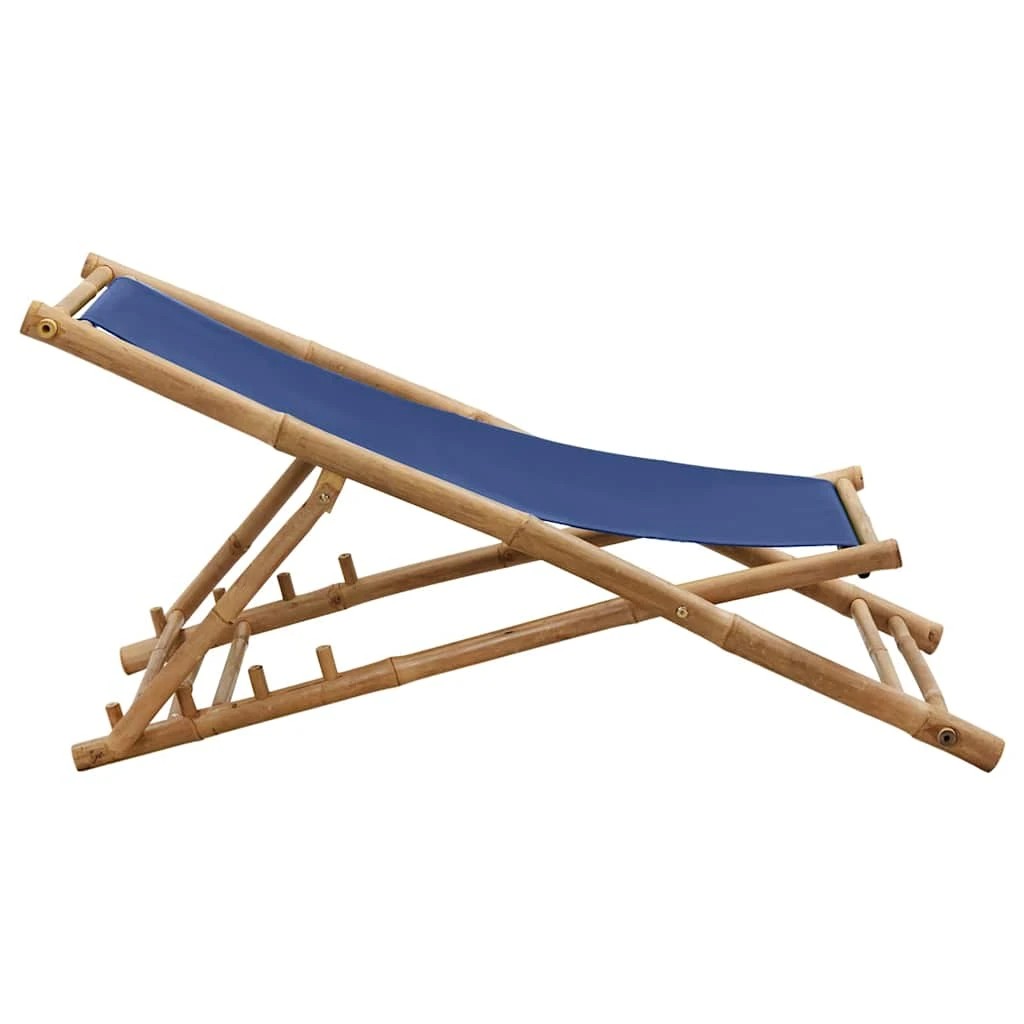 5 vidaXL Deck chair Foldable - Blue, 5 of 9
