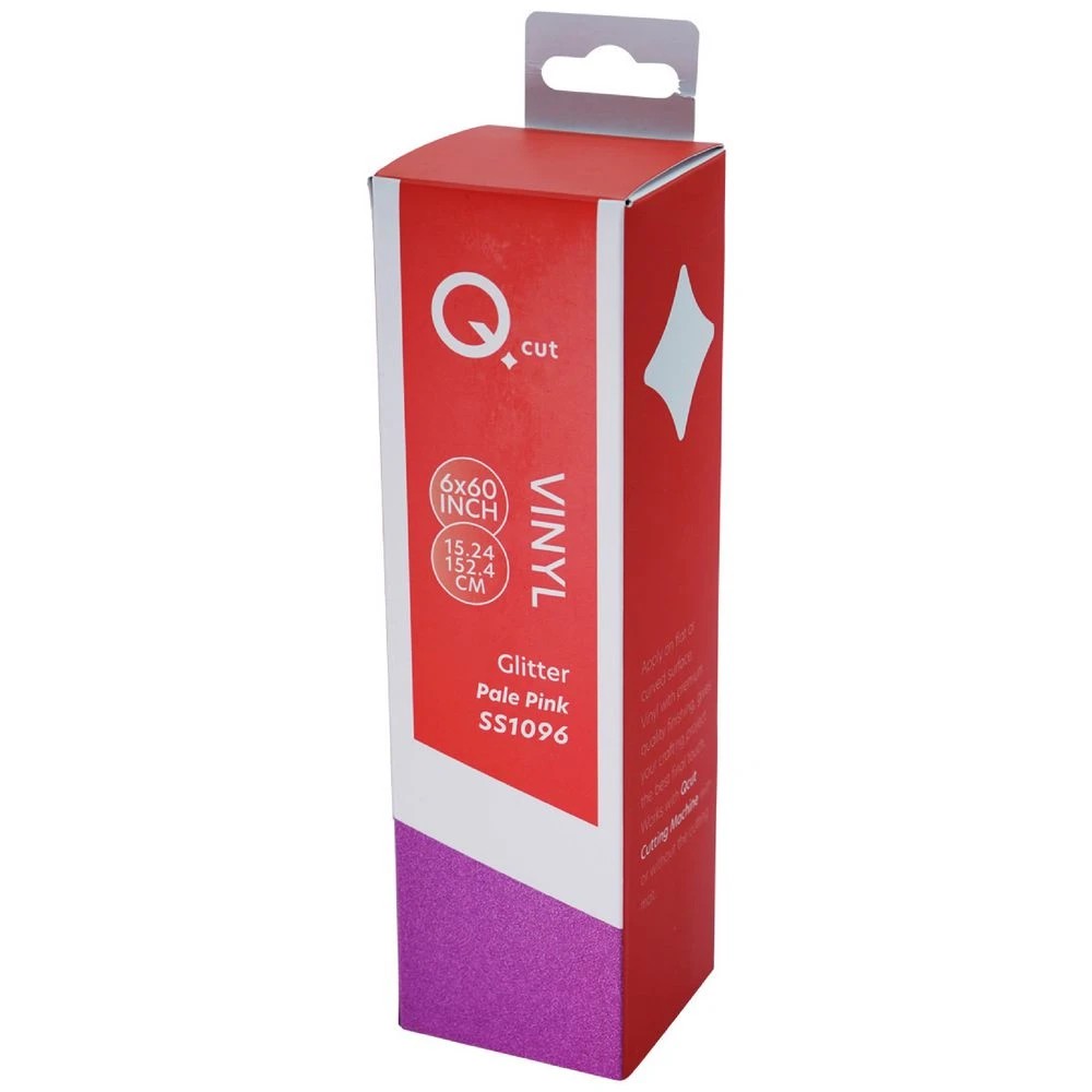 1 Qcut Specialty Vinyl Pale Pink Glitter, 1 of 3