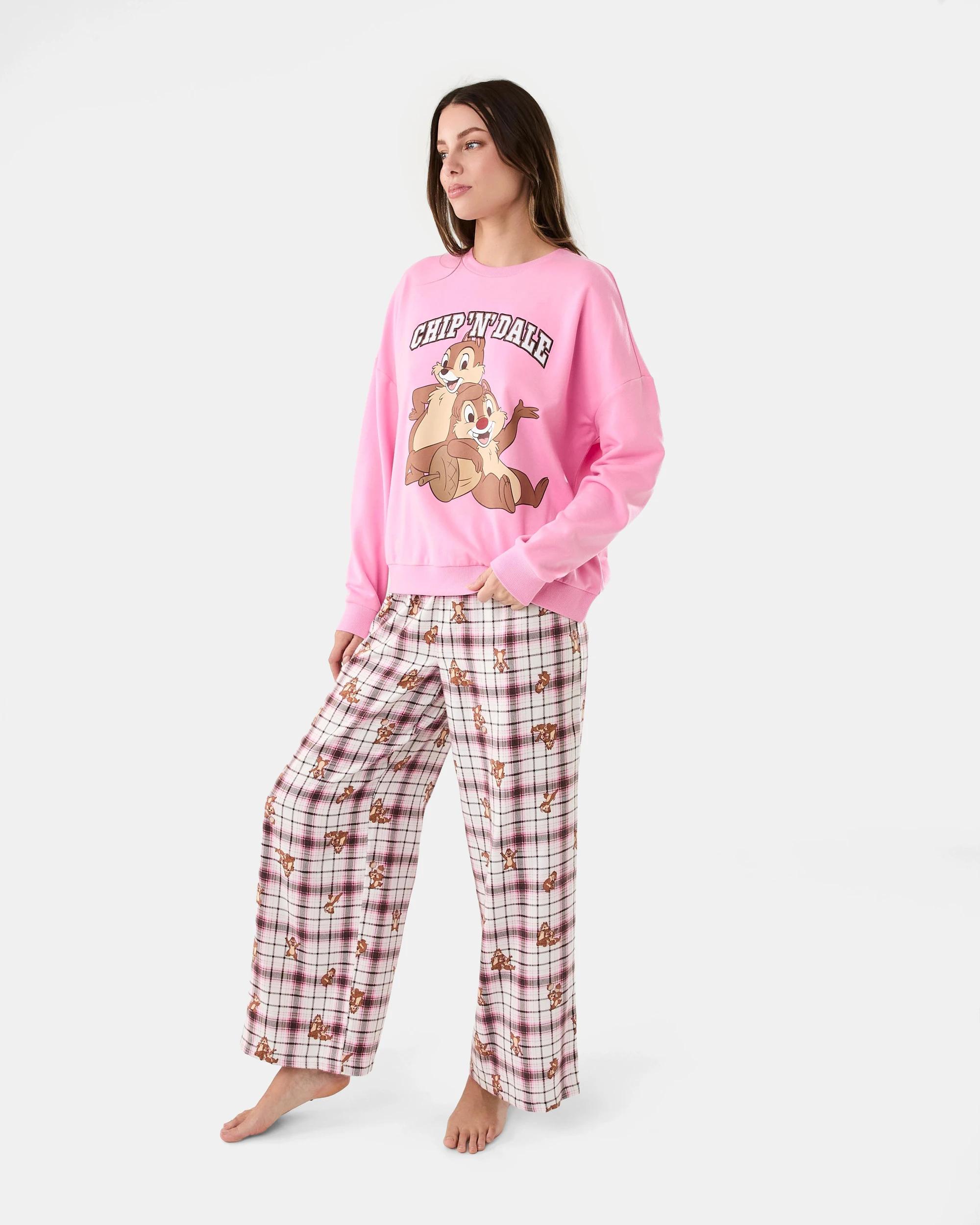 2 Chip 'n' Dale License Sweatshirt and Flannel Pants Pyjama Set Chip Dale, 2 of 7
