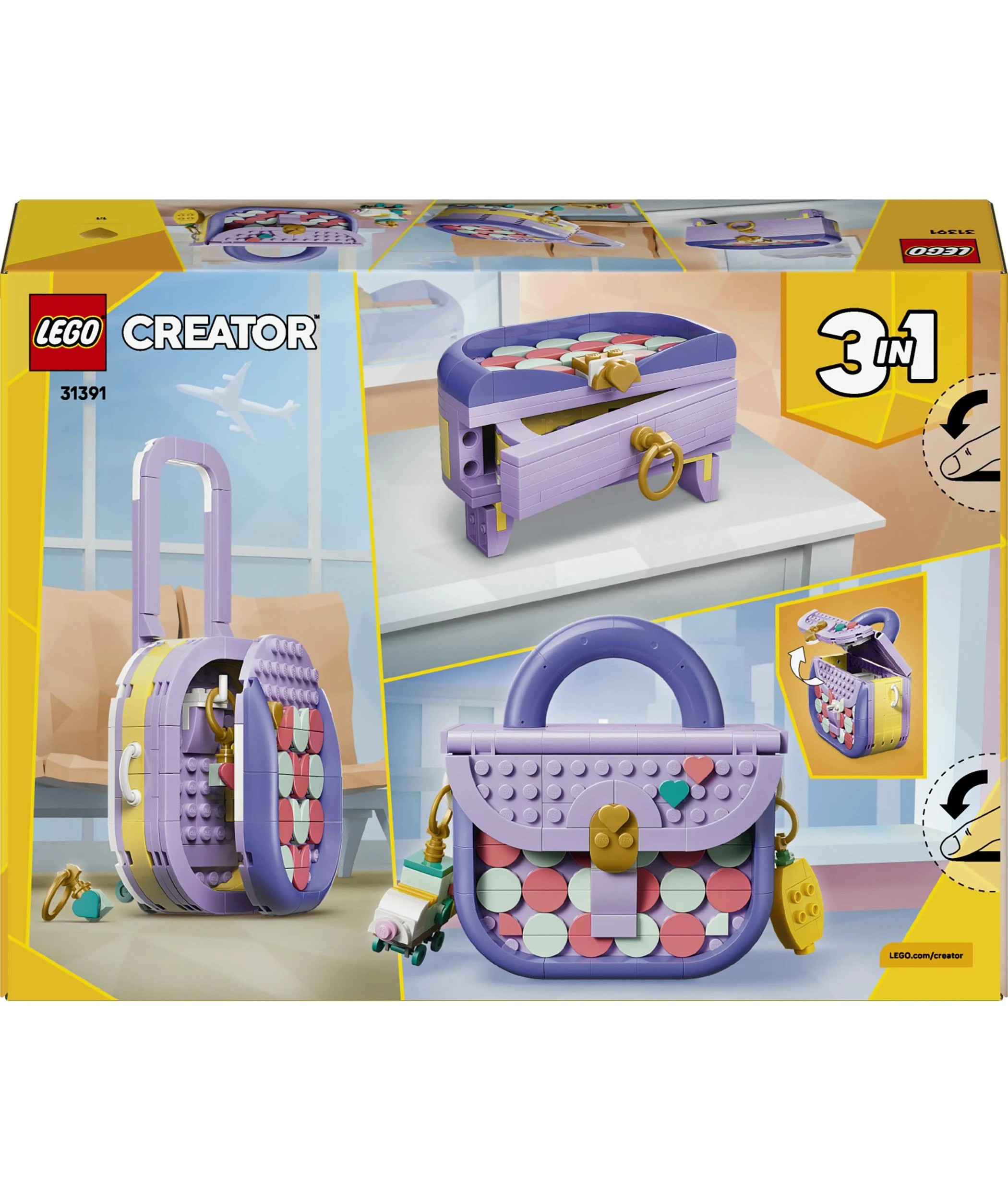9 LEGO Creator Art Fashion Bag with Storage 31391, 9 of 9