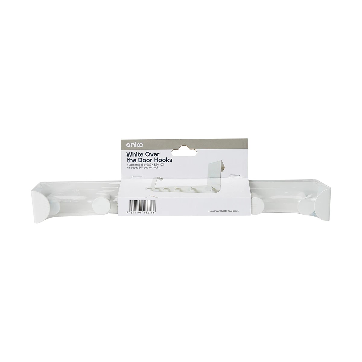 8 Over the Door Hooks - White, 8 of 9