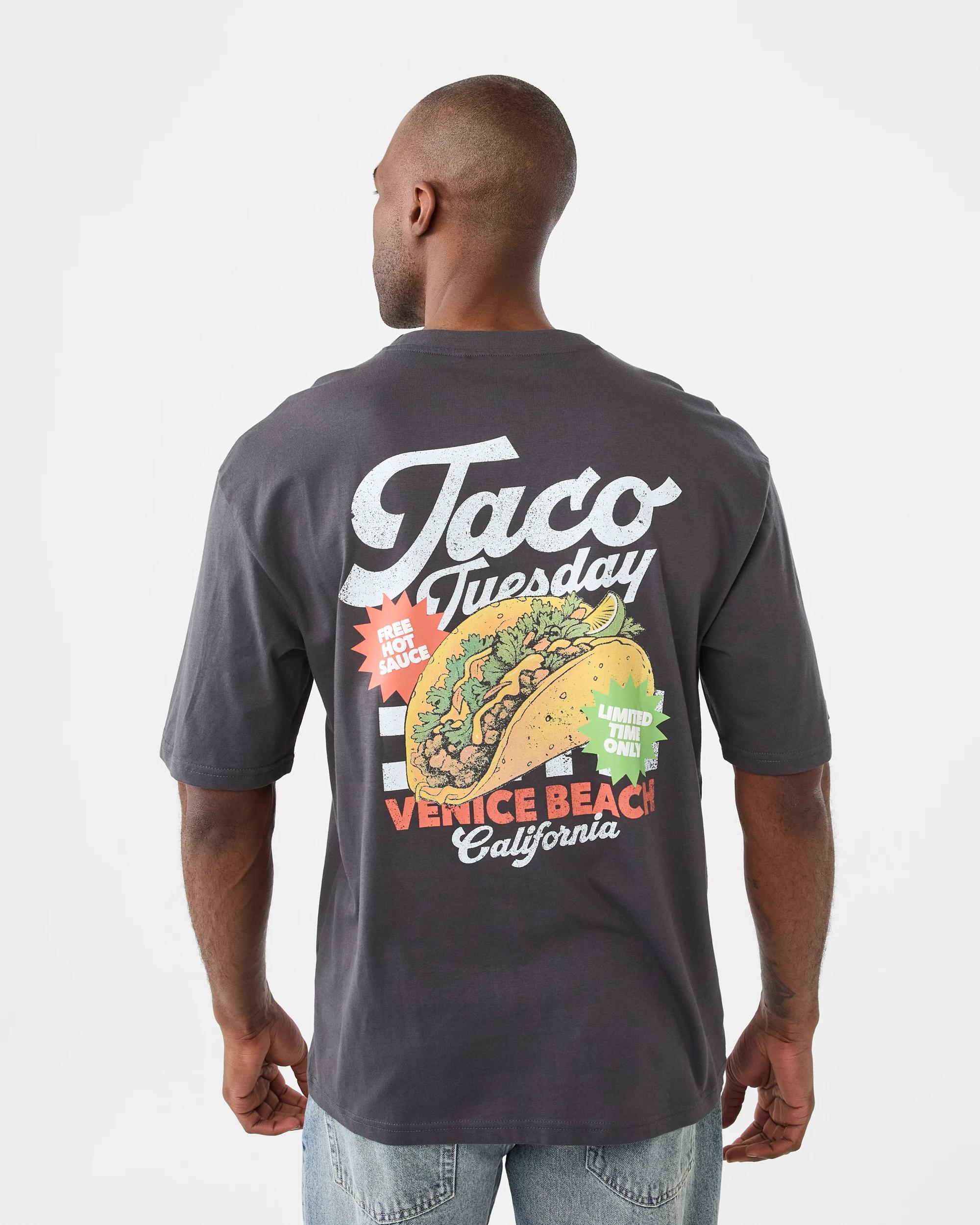 3 Oversized Print T-shirt Gry Taco, 3 of 7