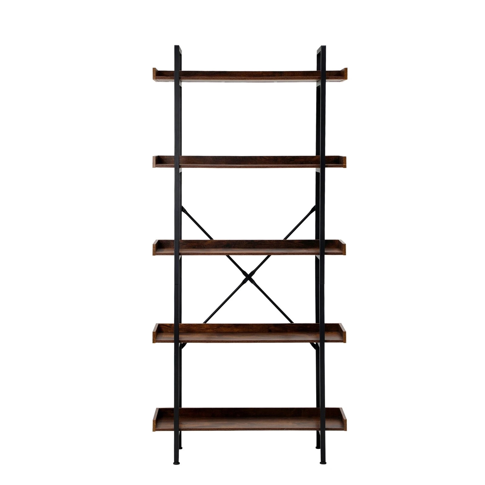 5 Oikiture Display Shelf 5-tier Bookshelf Shelves Storage Bookcase Stand Rack 80cm
 - Multi, 5 of 9