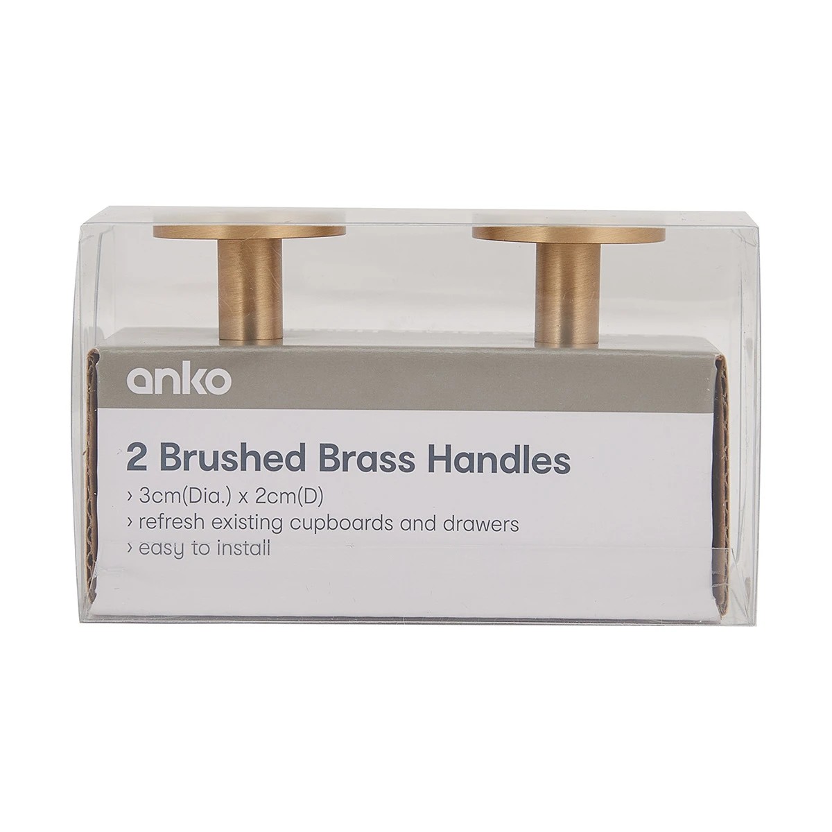 11 2 Pack Brushed Brass Handles, 11 of 11