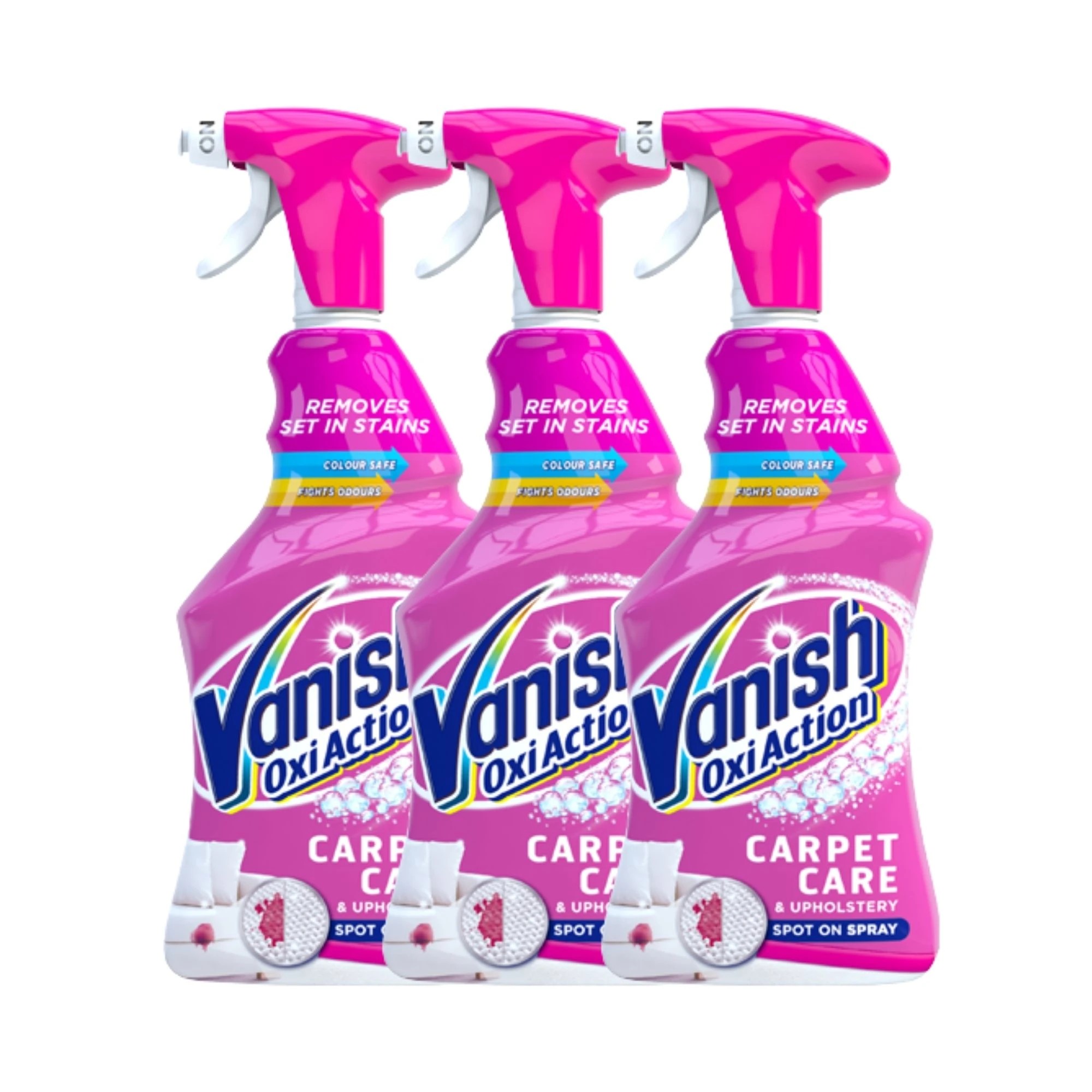 1 Vanish Oxi Action 500Ml Carpet & Upholstery Stain Remover Spray Spring Flowers X3, 1 of 1
